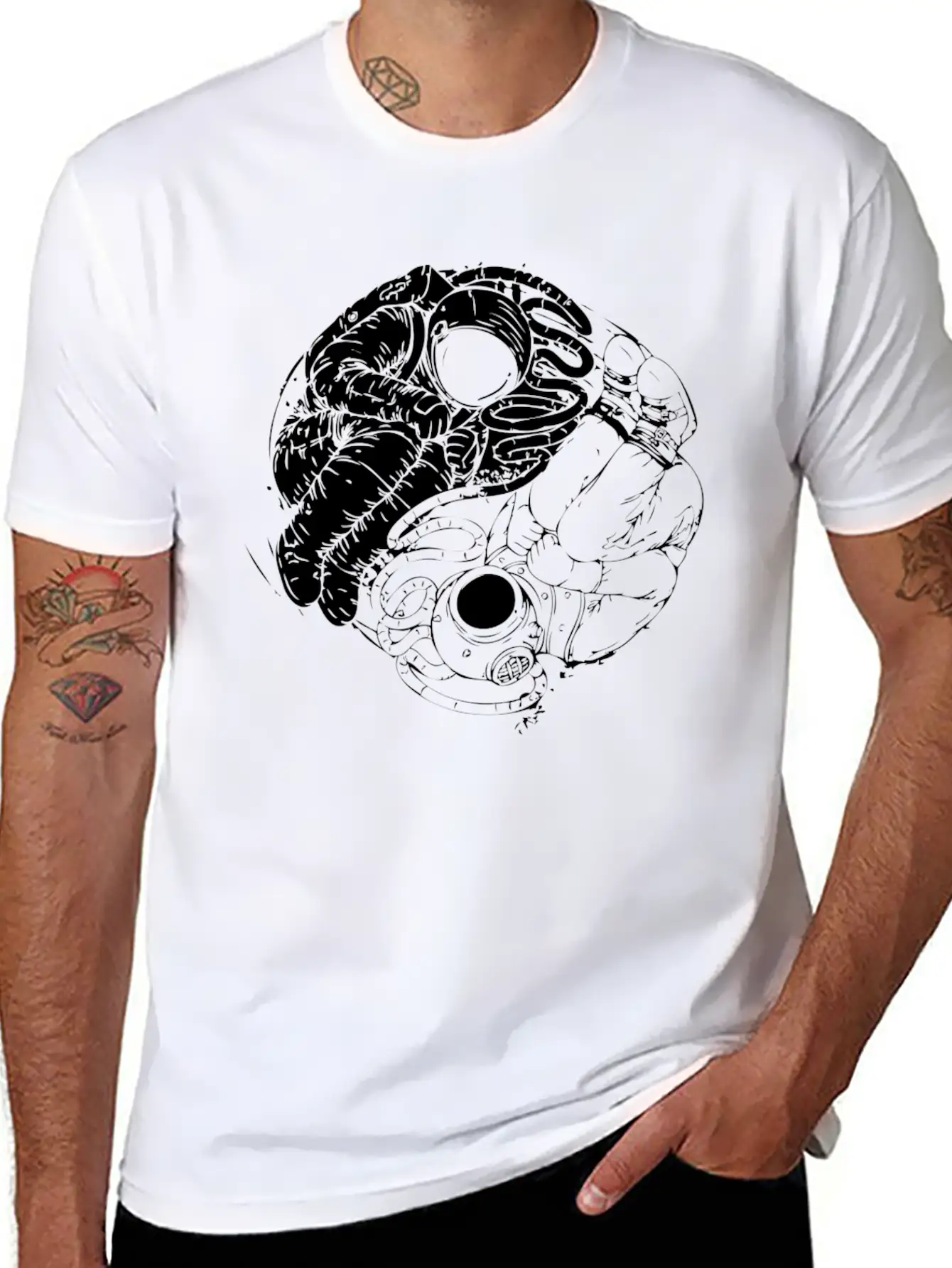 New Design Epic Balance Of Cosmic Deep Force Timeless Short Sleeve Tee – Comfy And Minimalist Design