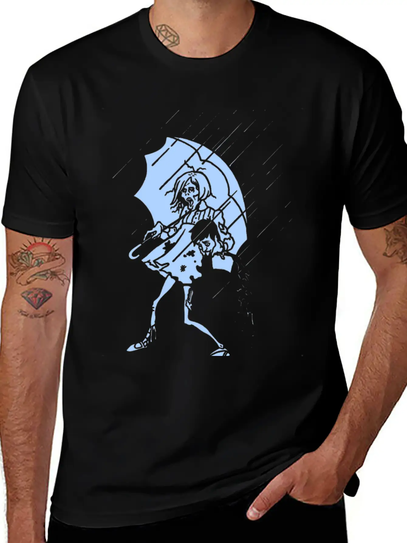 New Design Rotton Zombie Rain Best Seller Unisex Casual T-Shirt – Clean Design For Daily Comfort