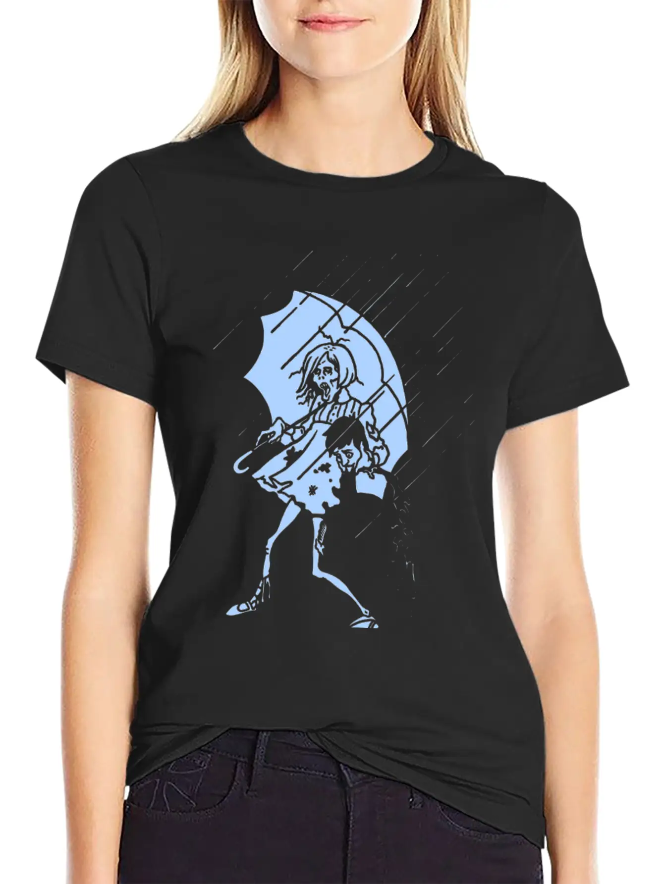 New Design Rotton Zombie Rain Best Seller Unisex Casual T-Shirt – Clean Design For Daily Comfort