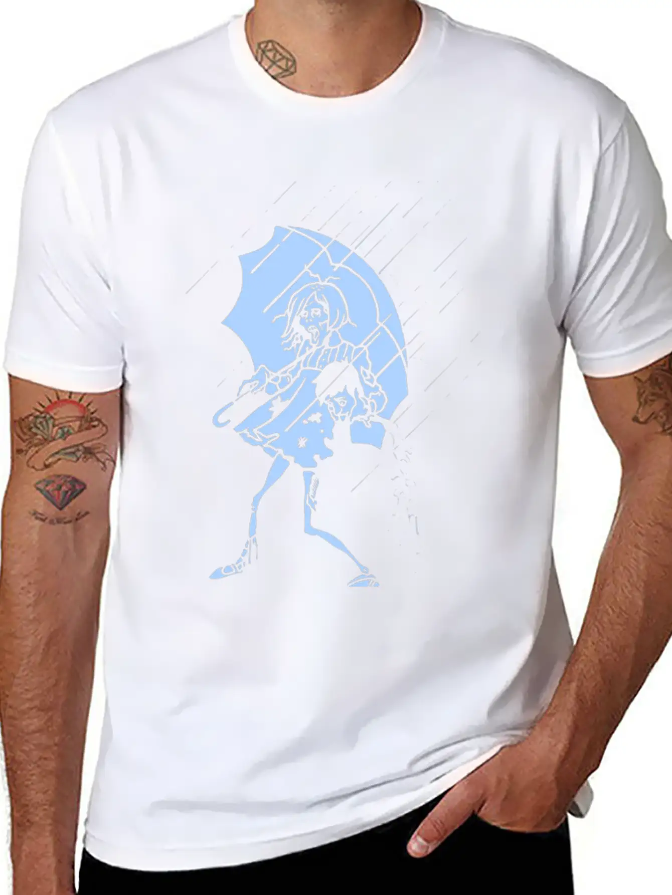 New Design Rotton Zombie Rain Best Seller Unisex Casual T-Shirt – Clean Design For Daily Comfort