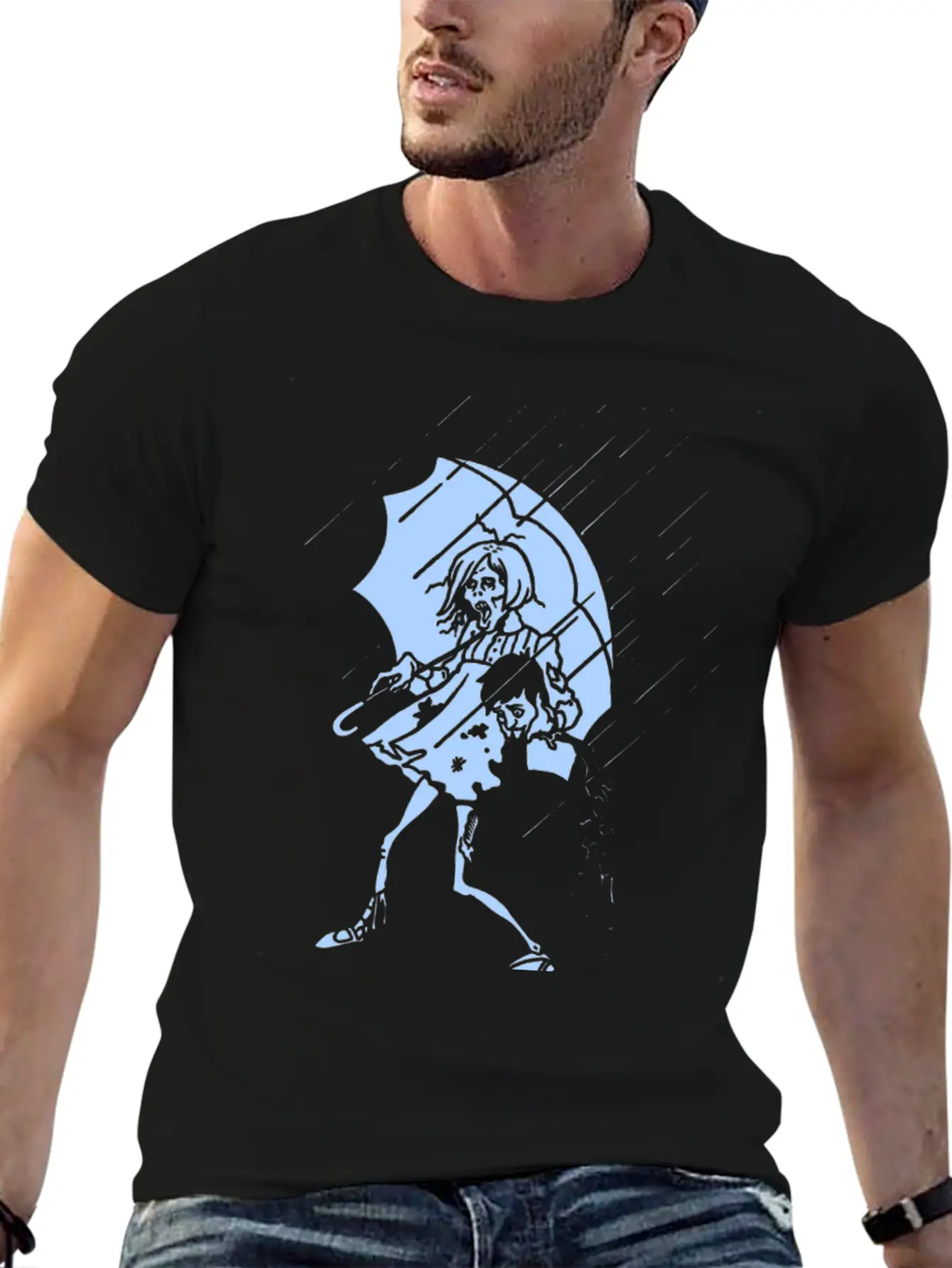 New Design Rotton Zombie Rain Best Seller Unisex Casual T-Shirt – Clean Design For Daily Comfort