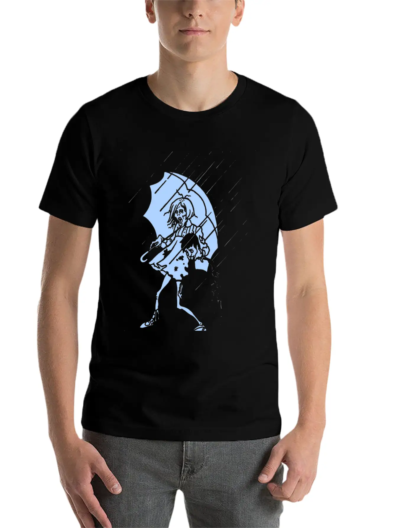 New Design Rotton Zombie Rain Best Seller Unisex Casual T-Shirt – Clean Design For Daily Comfort