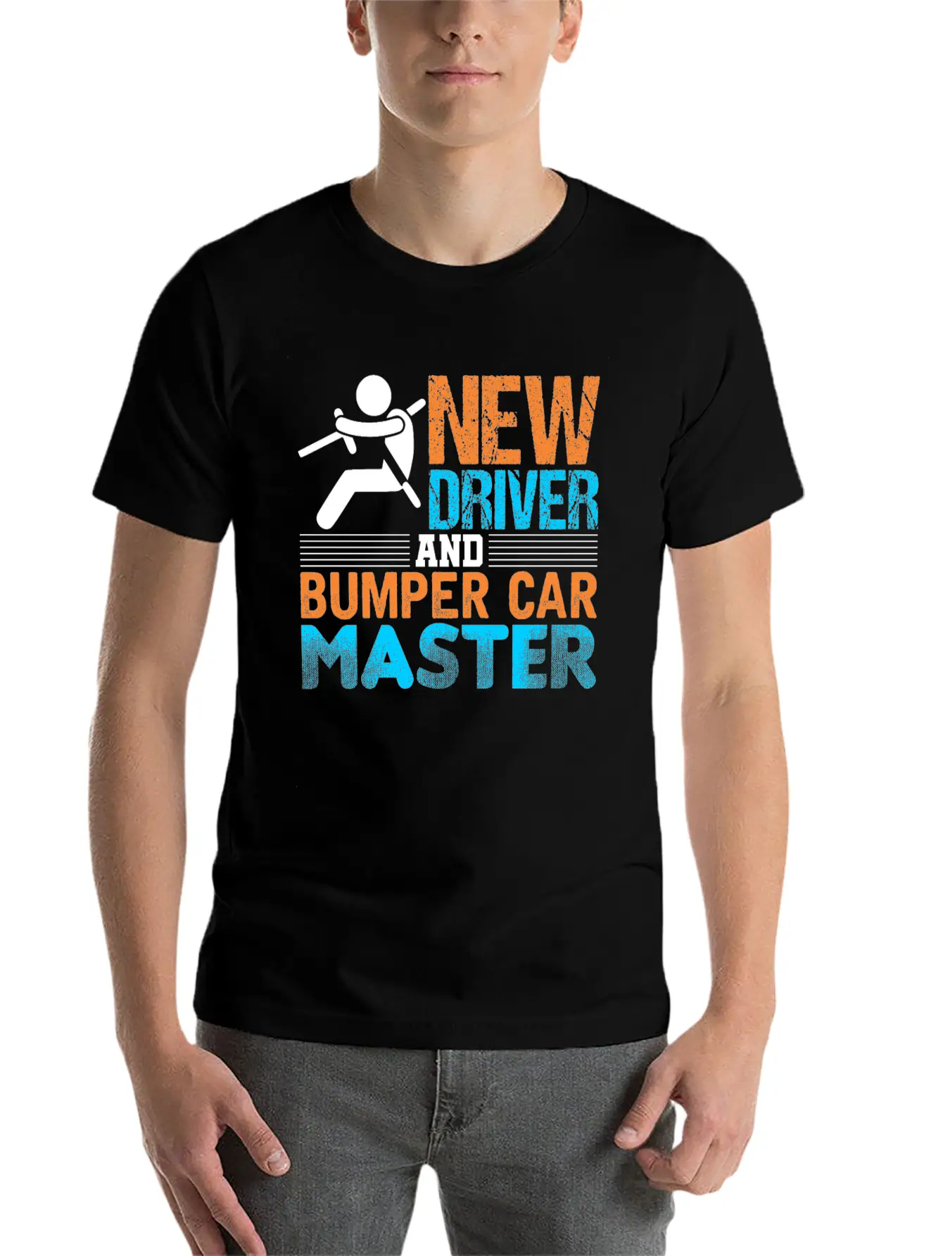 New Driver And Bumper Car Master Unisex Short Sleeve Soft Cotton T-Shirt – Casual Everyday Wear