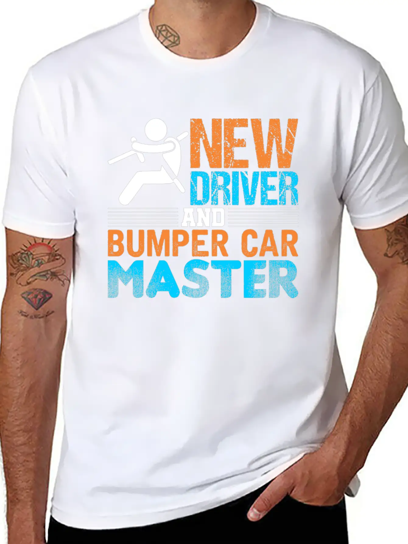 New Driver And Bumper Car Master Unisex Short Sleeve Soft Cotton T-Shirt – Casual Everyday Wear