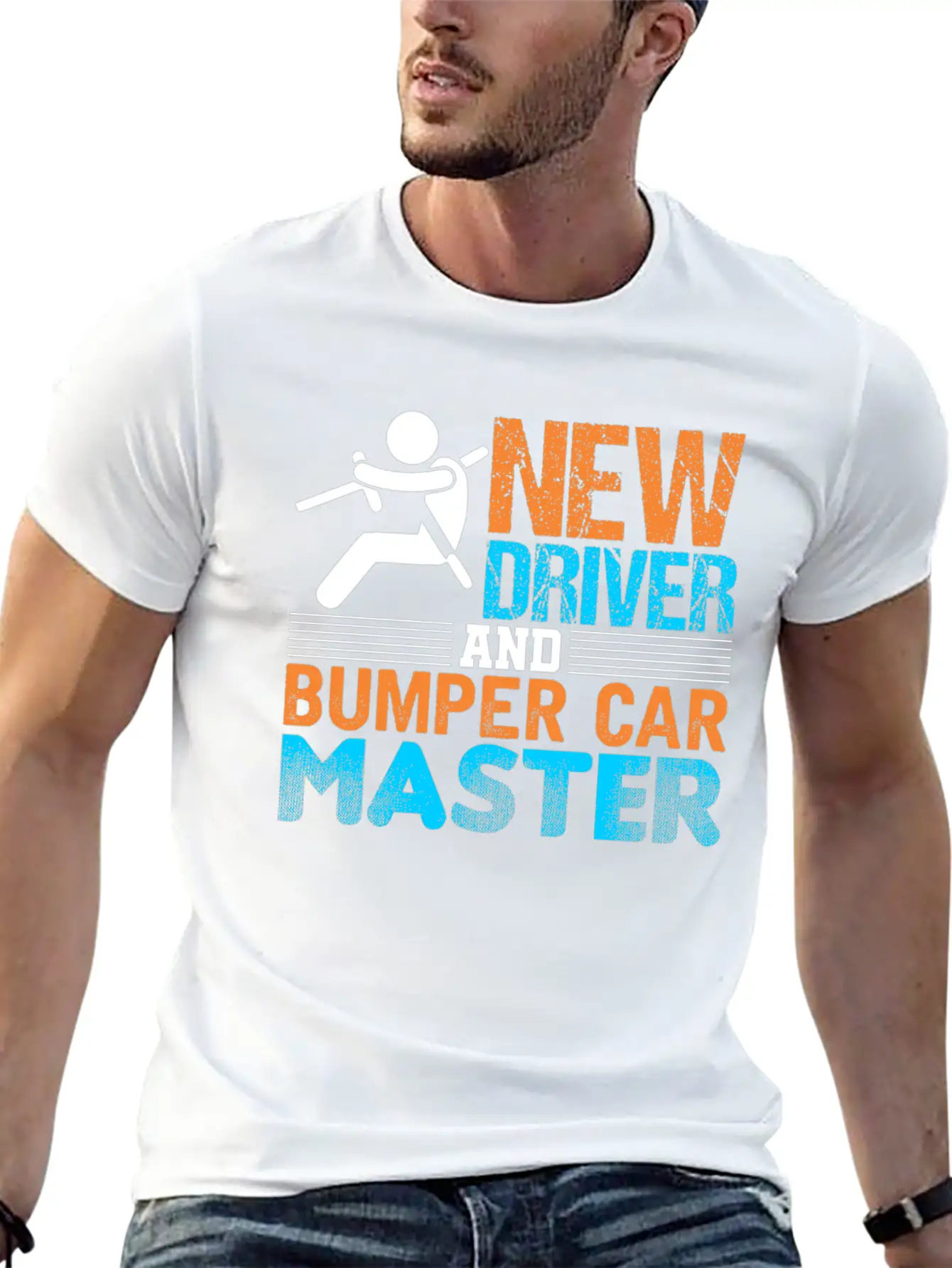 New Driver And Bumper Car Master Unisex Short Sleeve Soft Cotton T-Shirt – Casual Everyday Wear