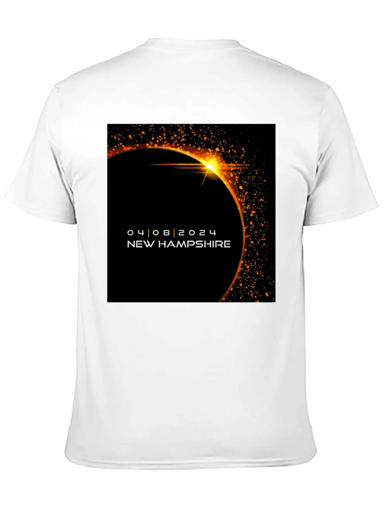 New Hampshire 2024 Eclipse Cool Souvenir Memento Relaxed Everyday Tee – Lightweight And Durable Cotton