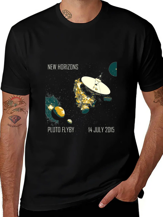 New Horizons Pluto Flyby 14 July 2015 Unisex Casual T-Shirt – Clean Design For Daily Comfort