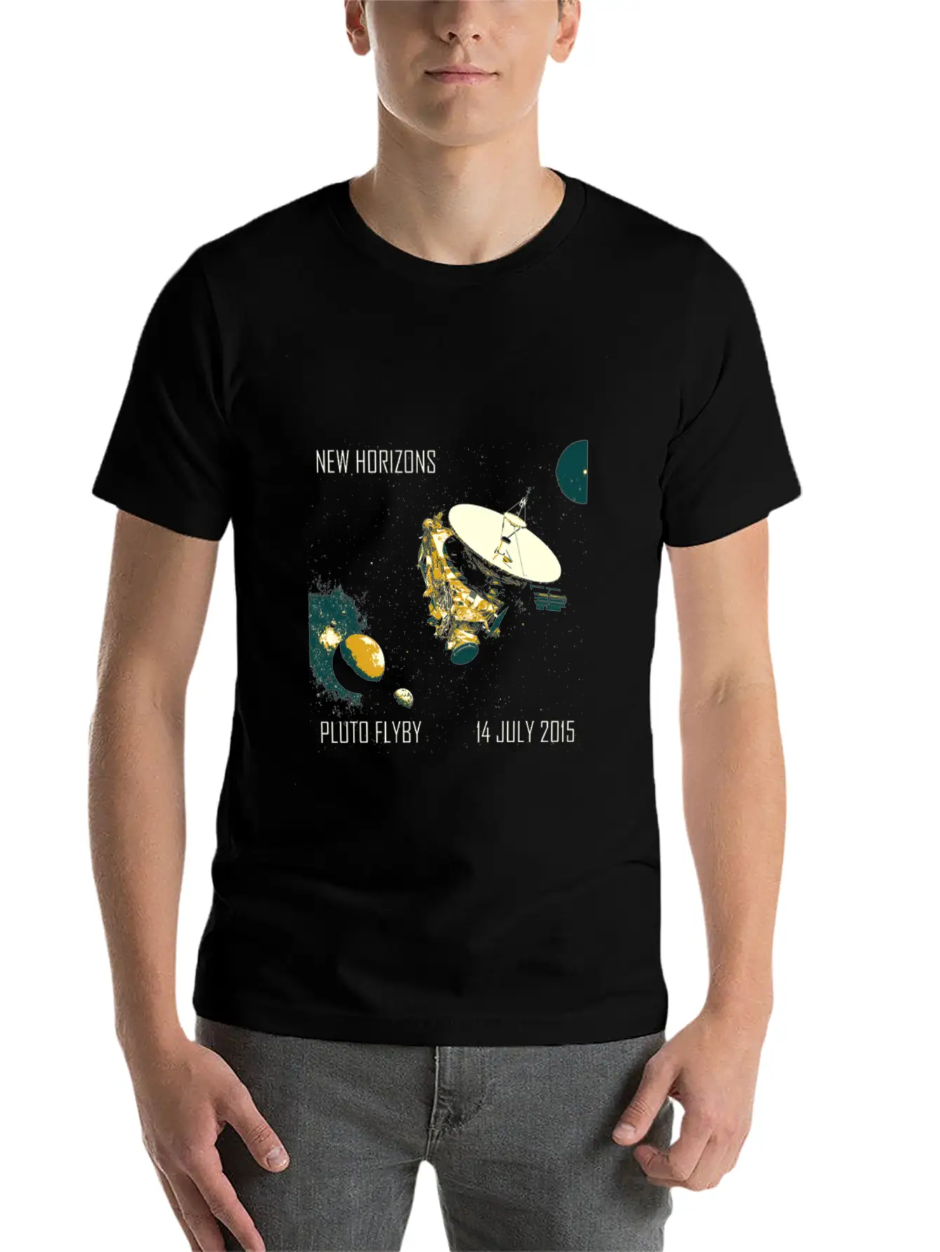 New Horizons Pluto Flyby 14 July 2015 Unisex Casual T-Shirt – Clean Design For Daily Comfort