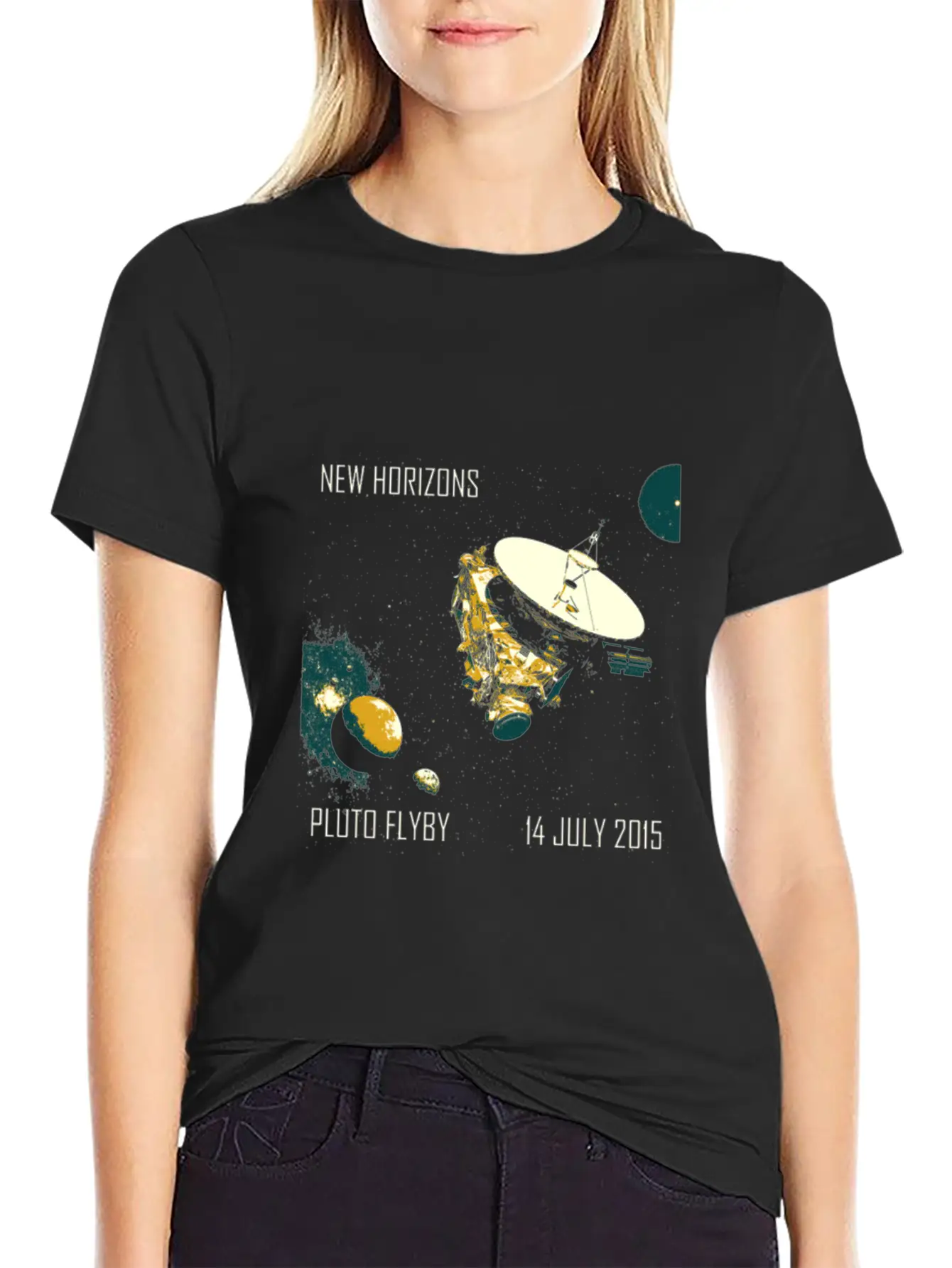 New Horizons Pluto Flyby 14 July 2015 Unisex Casual T-Shirt – Clean Design For Daily Comfort