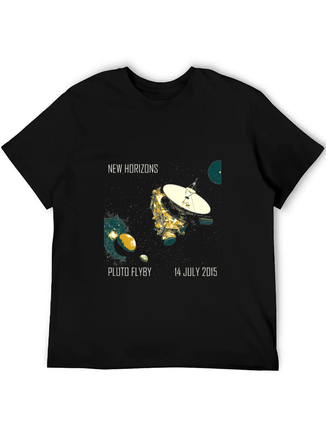 New Horizons Pluto Flyby 14 July 2015 Unisex Casual T-Shirt – Clean Design For Daily Comfort