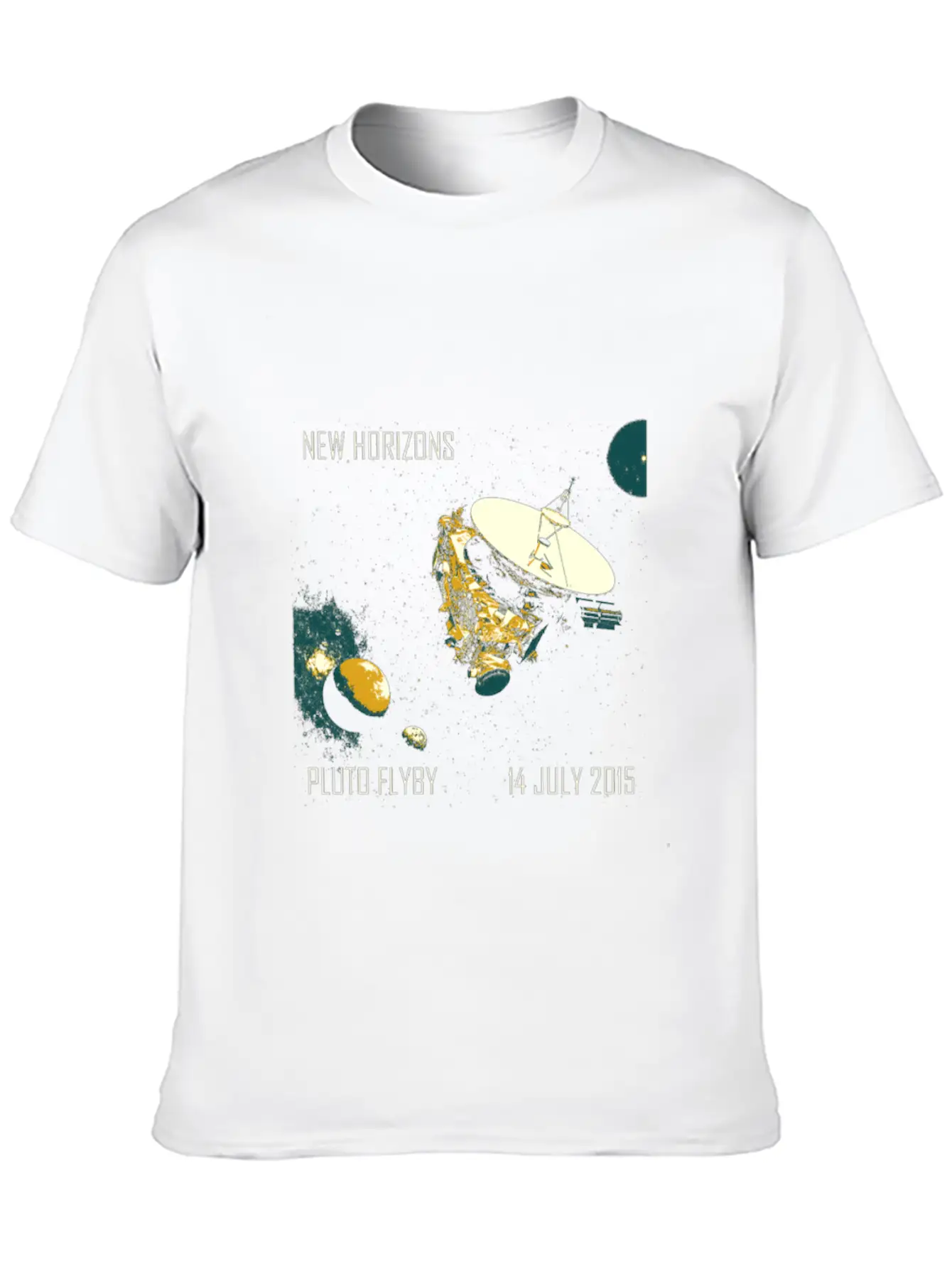 New Horizons Pluto Flyby 14 July 2015 Unisex Casual T-Shirt – Clean Design For Daily Comfort
