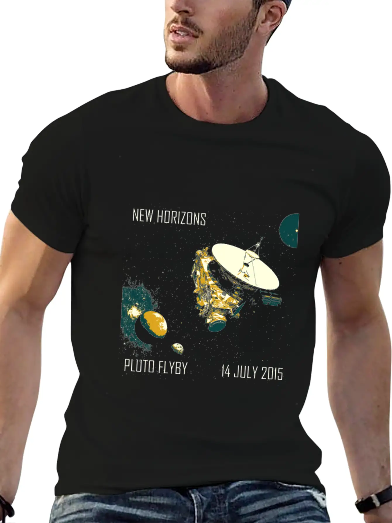 New Horizons Pluto Flyby 14 July 2015 Unisex Casual T-Shirt – Clean Design For Daily Comfort