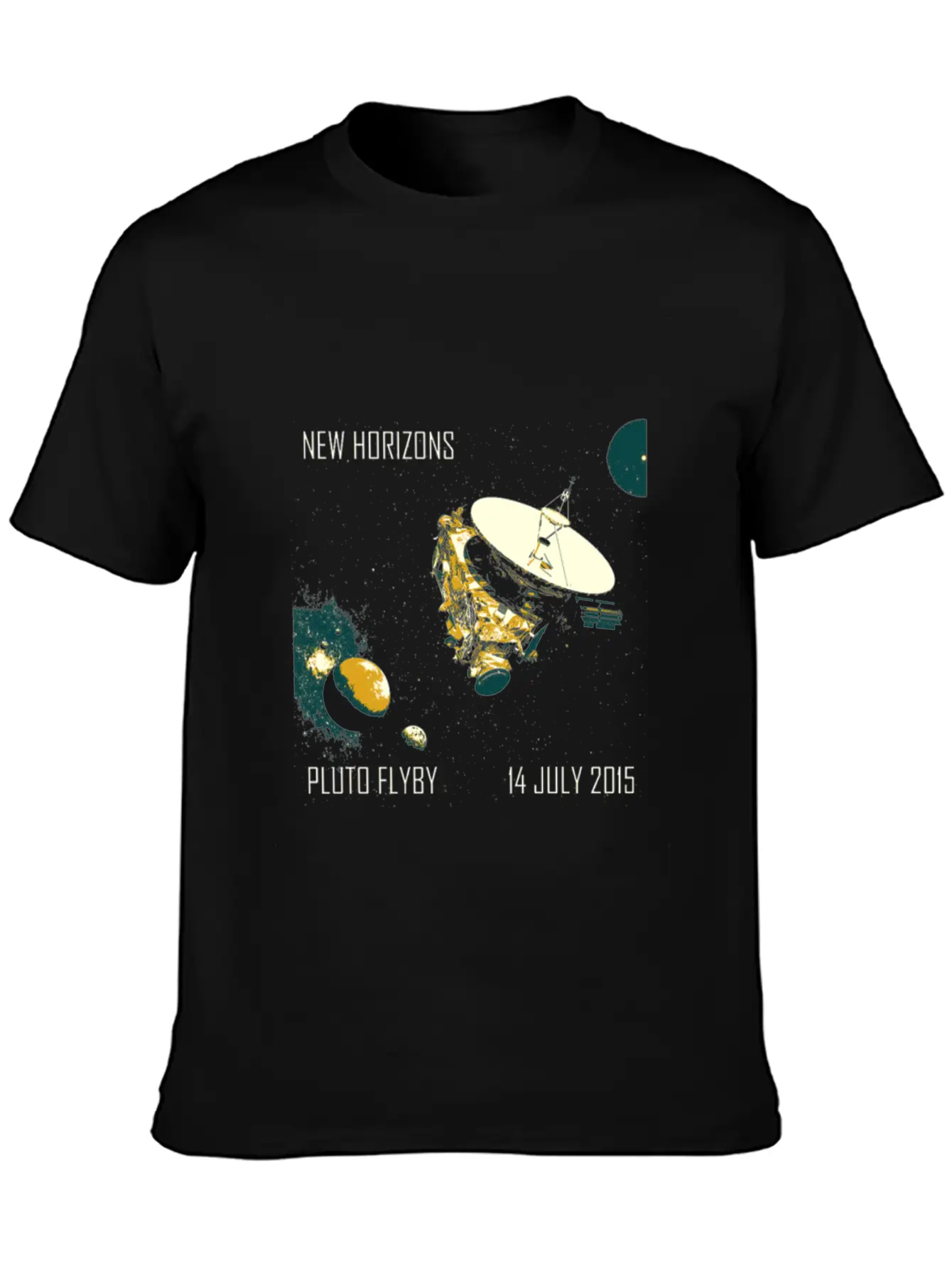 New Horizons Pluto Flyby 14 July 2015 Unisex Casual T-Shirt – Clean Design For Daily Comfort
