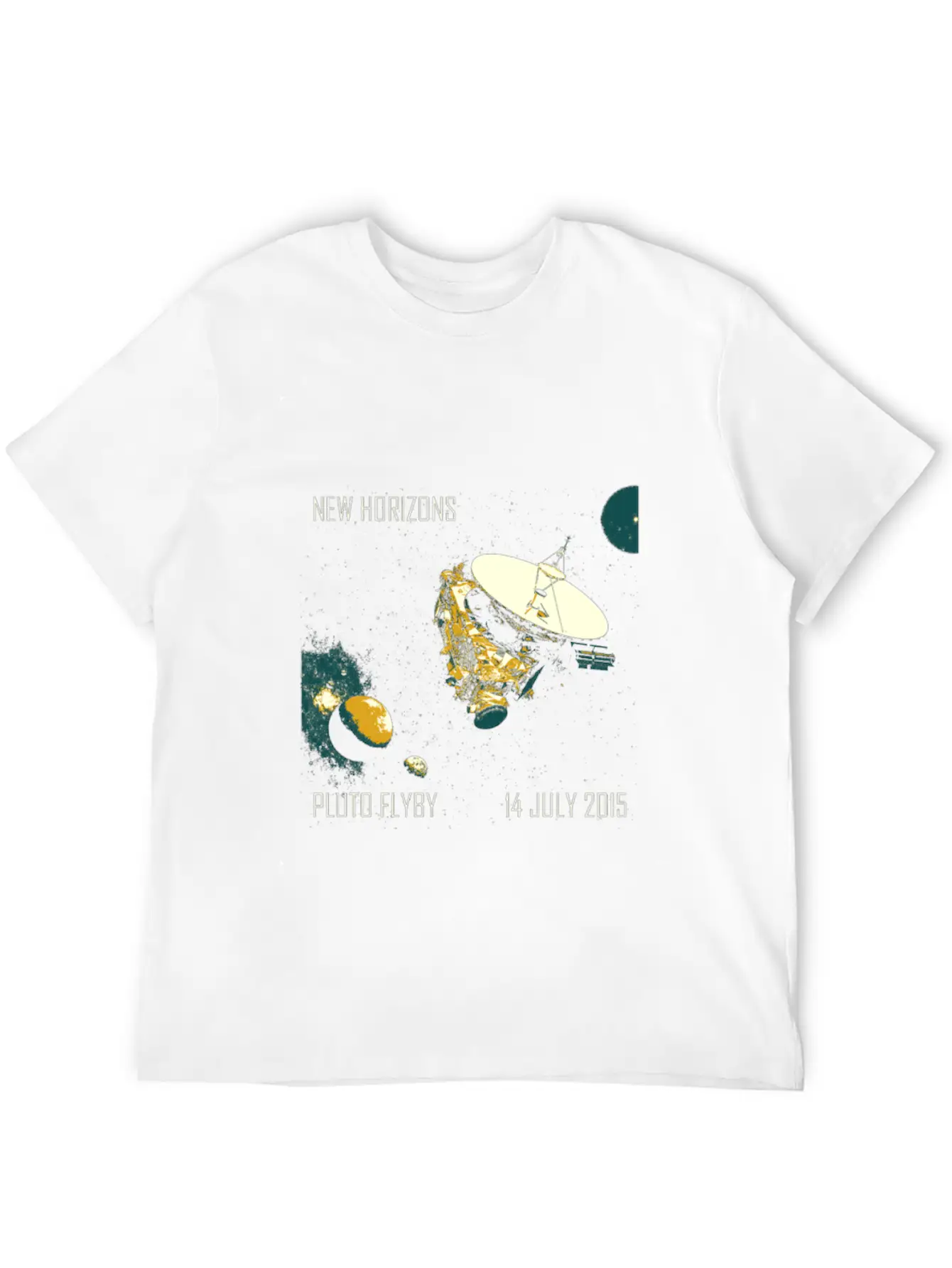 New Horizons Pluto Flyby 14 July 2015 Unisex Casual T-Shirt – Clean Design For Daily Comfort