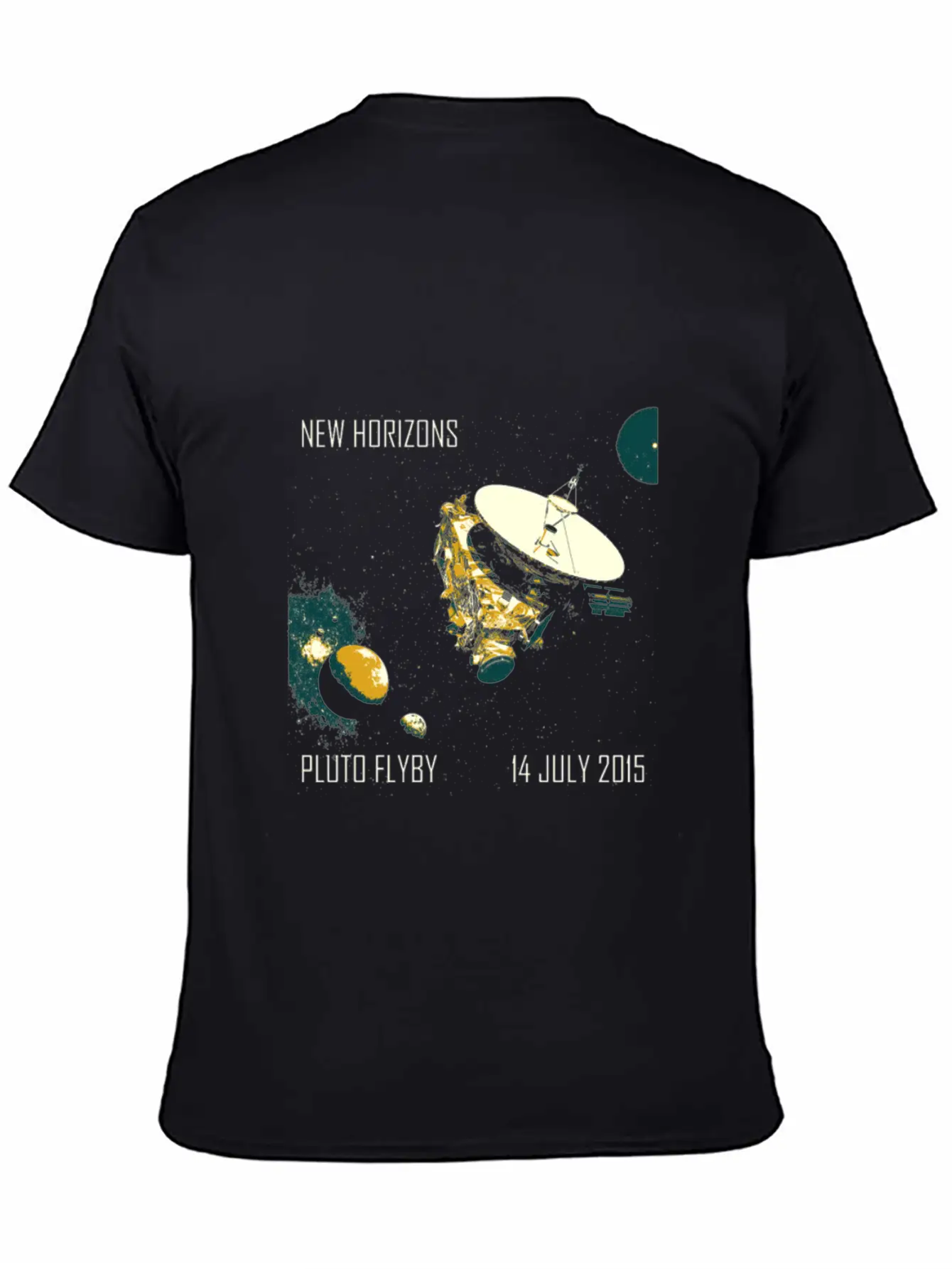 New Horizons Pluto Flyby 14 July 2015 Unisex Casual T-Shirt – Clean Design For Daily Comfort