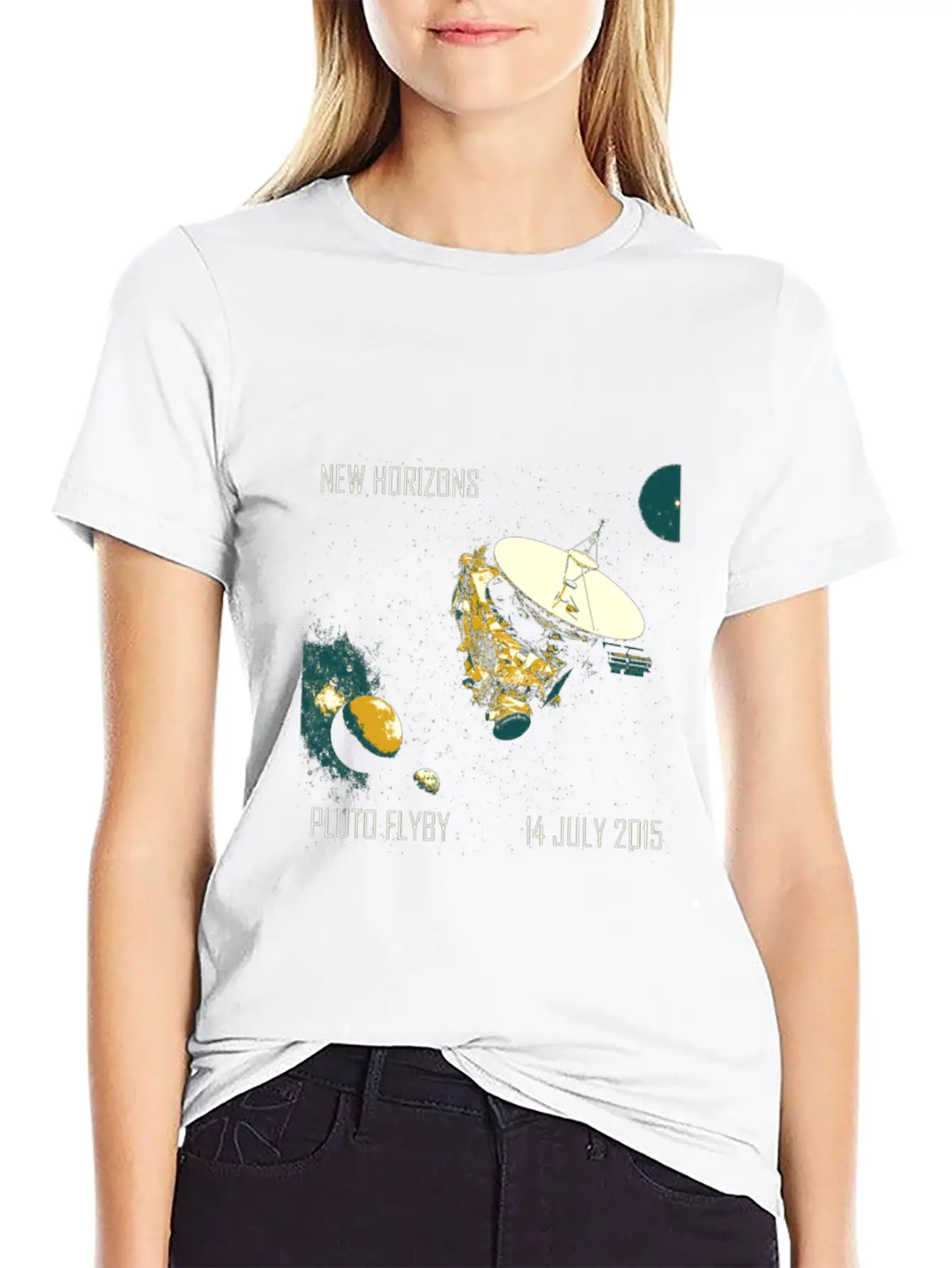 New Horizons Pluto Flyby 14 July 2015 Unisex Casual T-Shirt – Clean Design For Daily Comfort