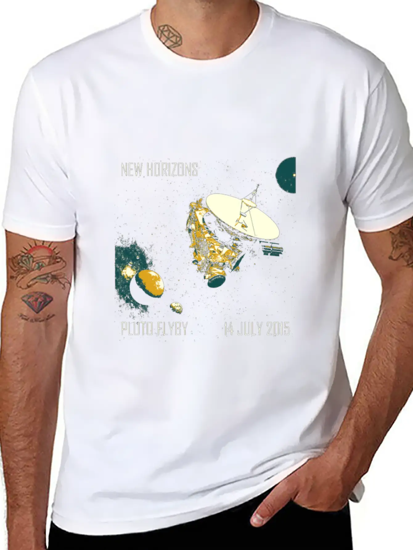 New Horizons Pluto Flyby 14 July 2015 Unisex Casual T-Shirt – Clean Design For Daily Comfort