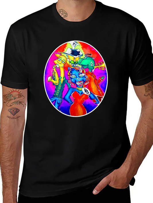 New Orleans Animal Street Band Unisex Short Sleeve Soft Cotton T-Shirt – Casual Everyday Wear