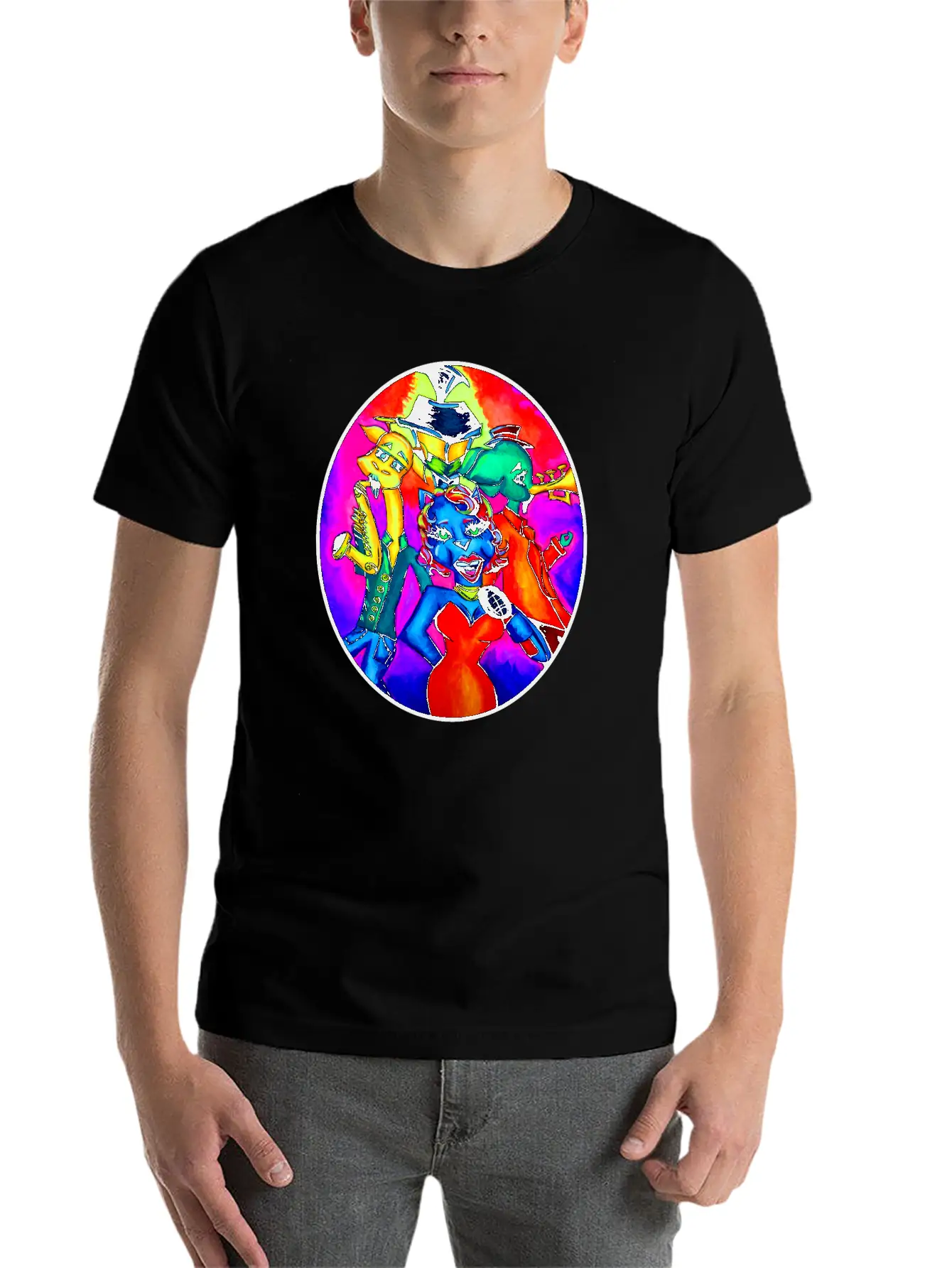 New Orleans Animal Street Band Unisex Short Sleeve Soft Cotton T-Shirt – Casual Everyday Wear