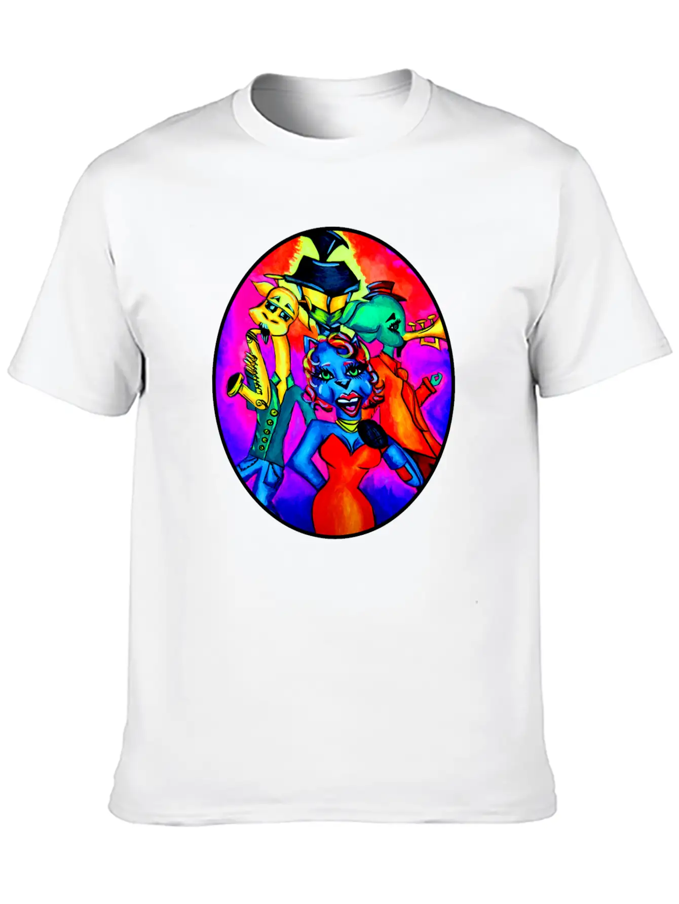 New Orleans Animal Street Band Unisex Short Sleeve Soft Cotton T-Shirt – Casual Everyday Wear