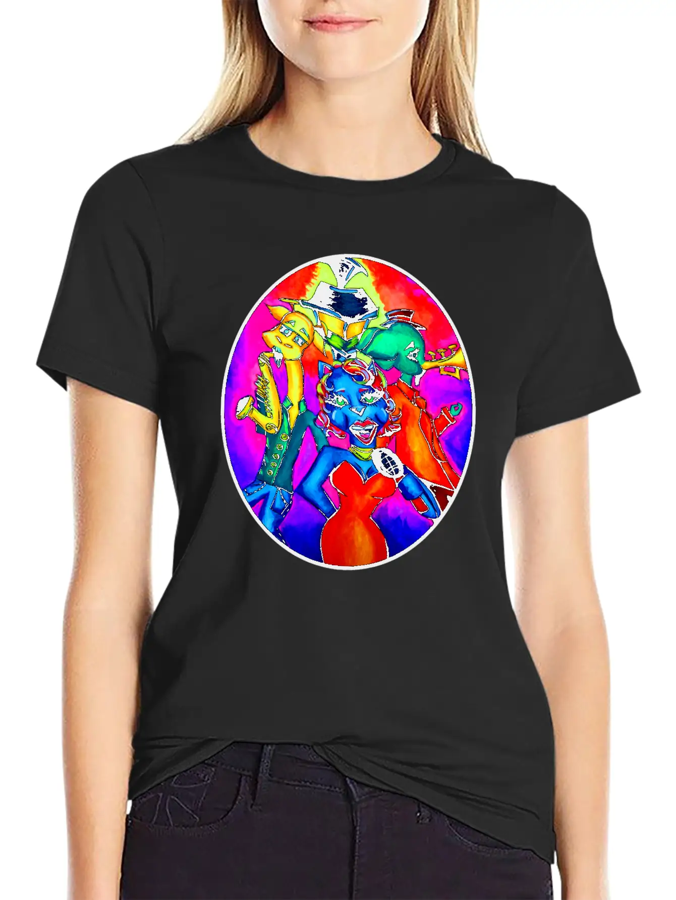 New Orleans Animal Street Band Unisex Short Sleeve Soft Cotton T-Shirt – Casual Everyday Wear
