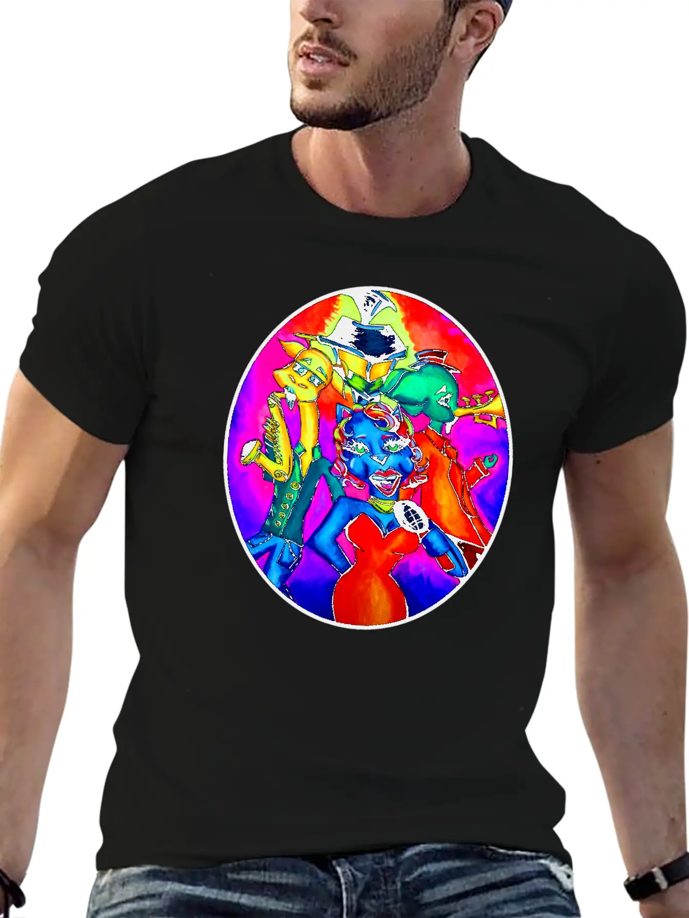 New Orleans Animal Street Band Unisex Short Sleeve Soft Cotton T-Shirt – Casual Everyday Wear