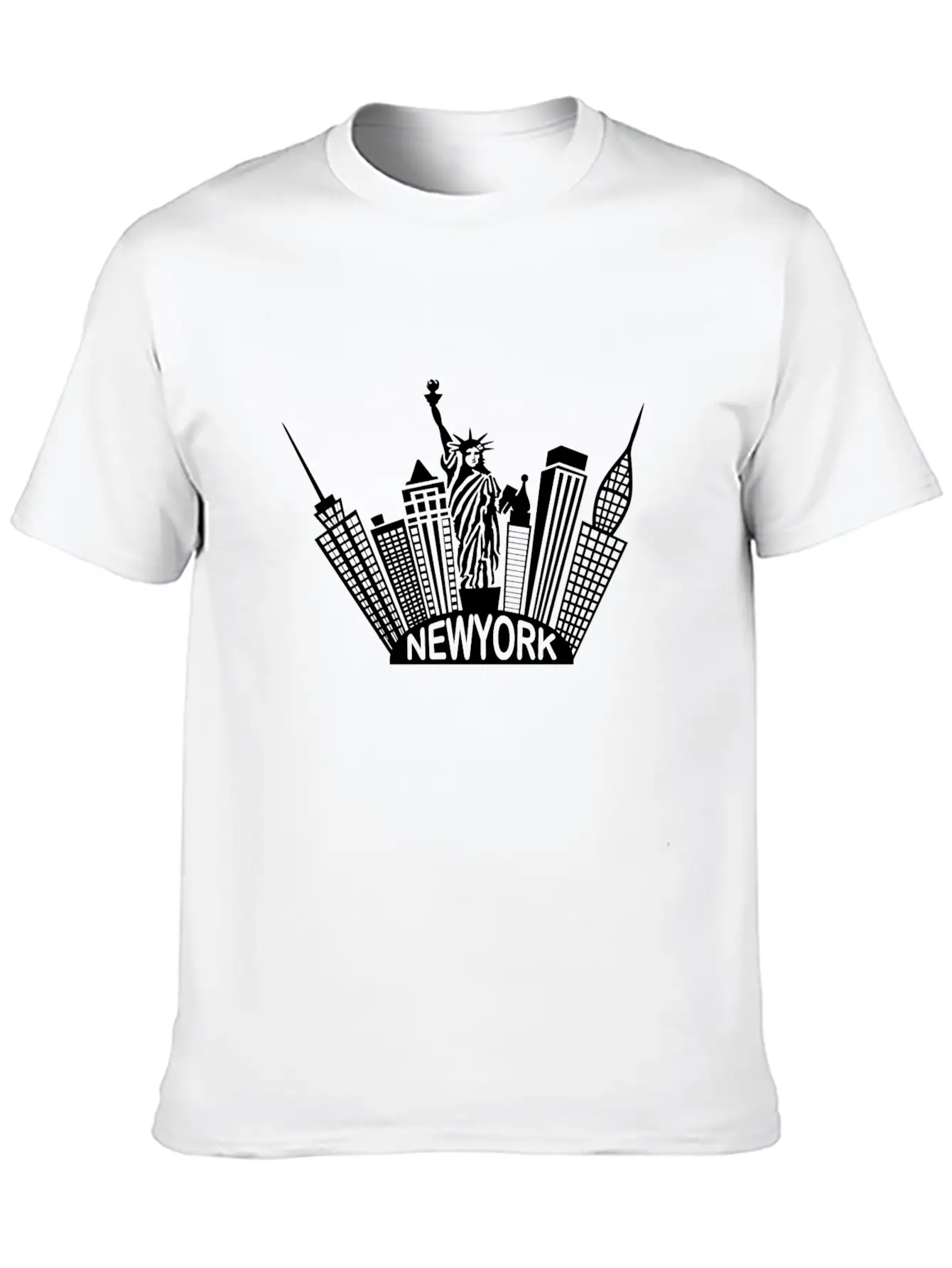New York Skyline - Premium Design Essential Unisex Summer Tee – Soft Cotton Casual Fit