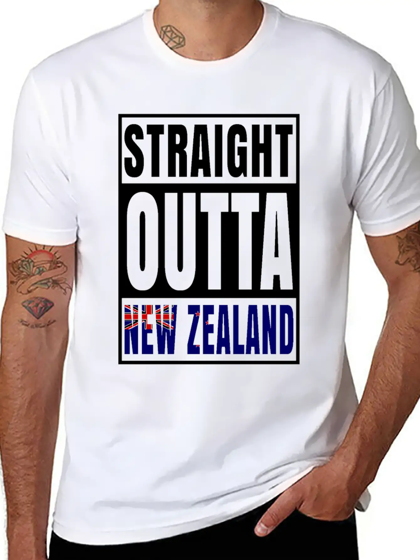 New Zealand Kiwi Flag Stylish Everyday T-Shirt – Unisex Basic Cotton Tee