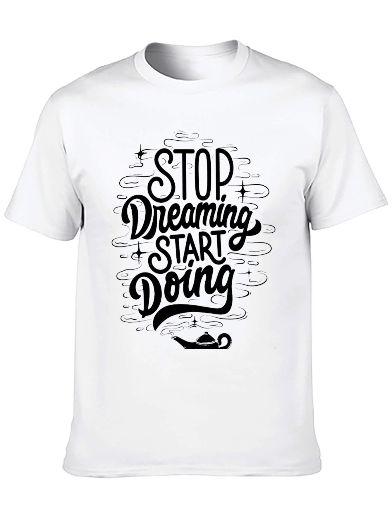 Stop Dreaming Start Doing Black Graphic Tee