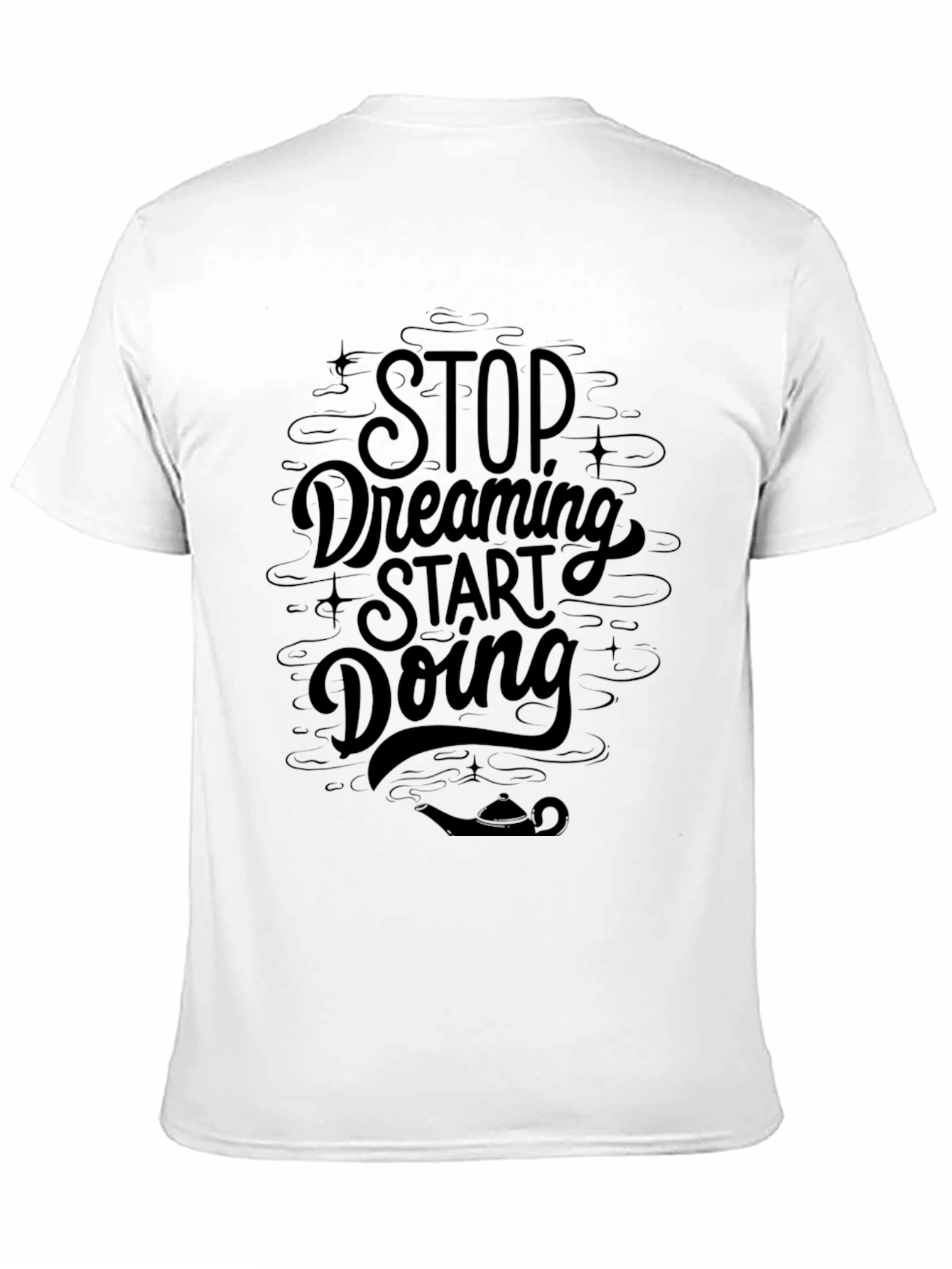 Stop Dreaming Start Doing Black Graphic Tee