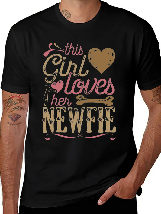 Newfie Newfoundland Dog Shirt Gift Dogs Stylish Everyday T-Shirt – Unisex Basic Cotton Tee