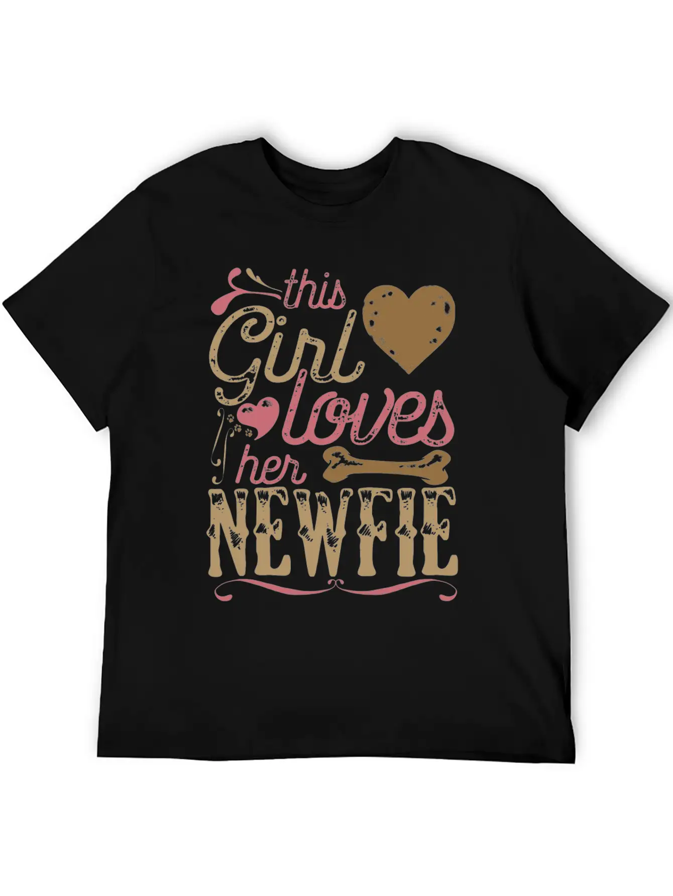 Newfie Newfoundland Dog Shirt Gift Dogs Stylish Everyday T-Shirt – Unisex Basic Cotton Tee