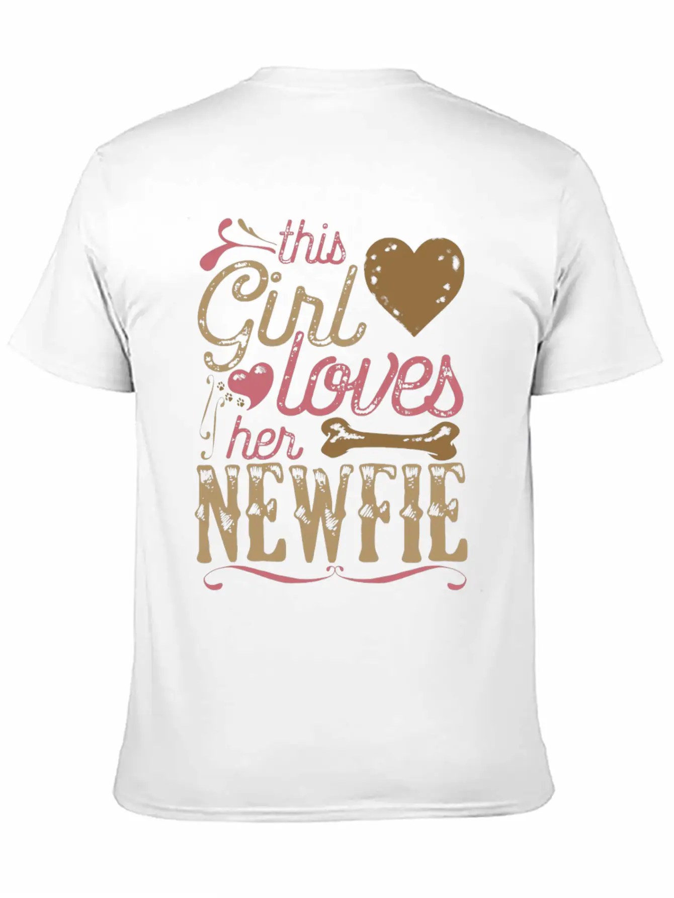 Newfie Newfoundland Dog Shirt Gift Dogs Stylish Everyday T-Shirt – Unisex Basic Cotton Tee