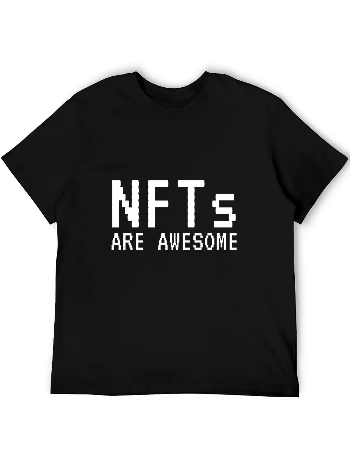 NFTs Are Awesome Non-Fungible Token Unisex Short Sleeve Soft Cotton T-Shirt – Casual Everyday Wear