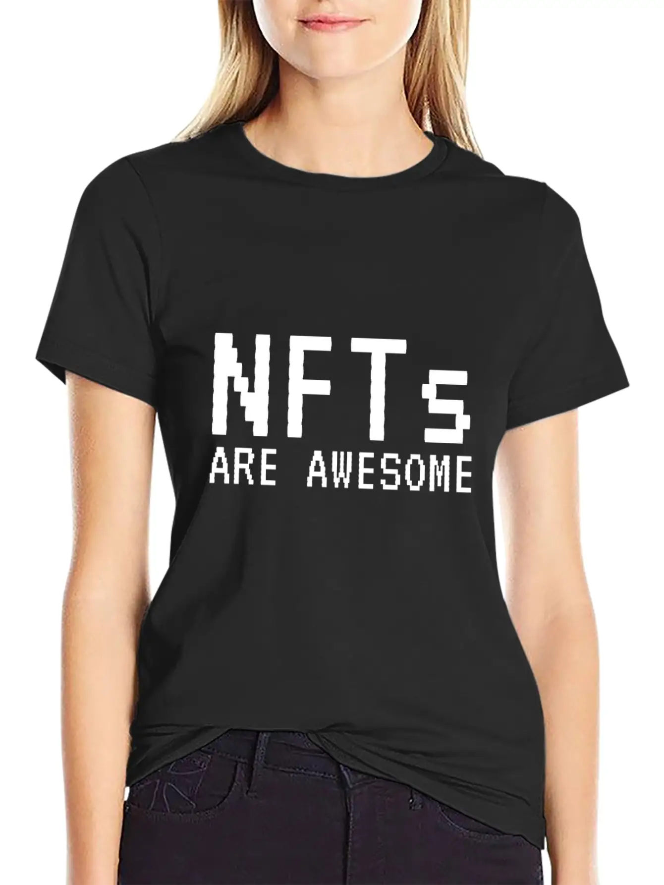 NFTs Are Awesome Non-Fungible Token Unisex Short Sleeve Soft Cotton T-Shirt – Casual Everyday Wear