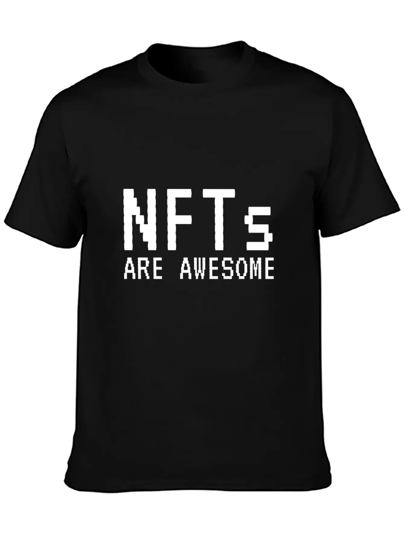 NFTs Are Awesome Non-Fungible Token Unisex Short Sleeve Soft Cotton T-Shirt – Casual Everyday Wear