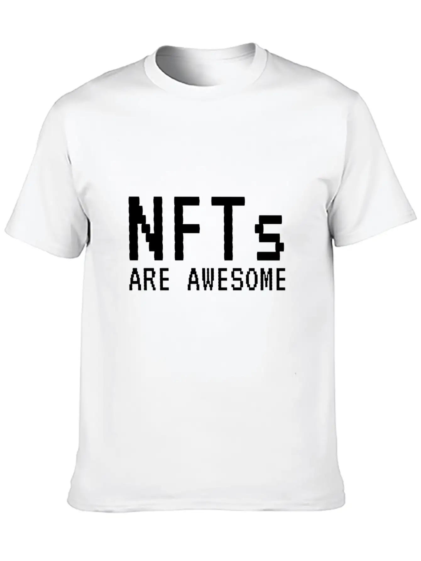 NFTs Are Awesome Non-Fungible Token Unisex Short Sleeve Soft Cotton T-Shirt – Casual Everyday Wear