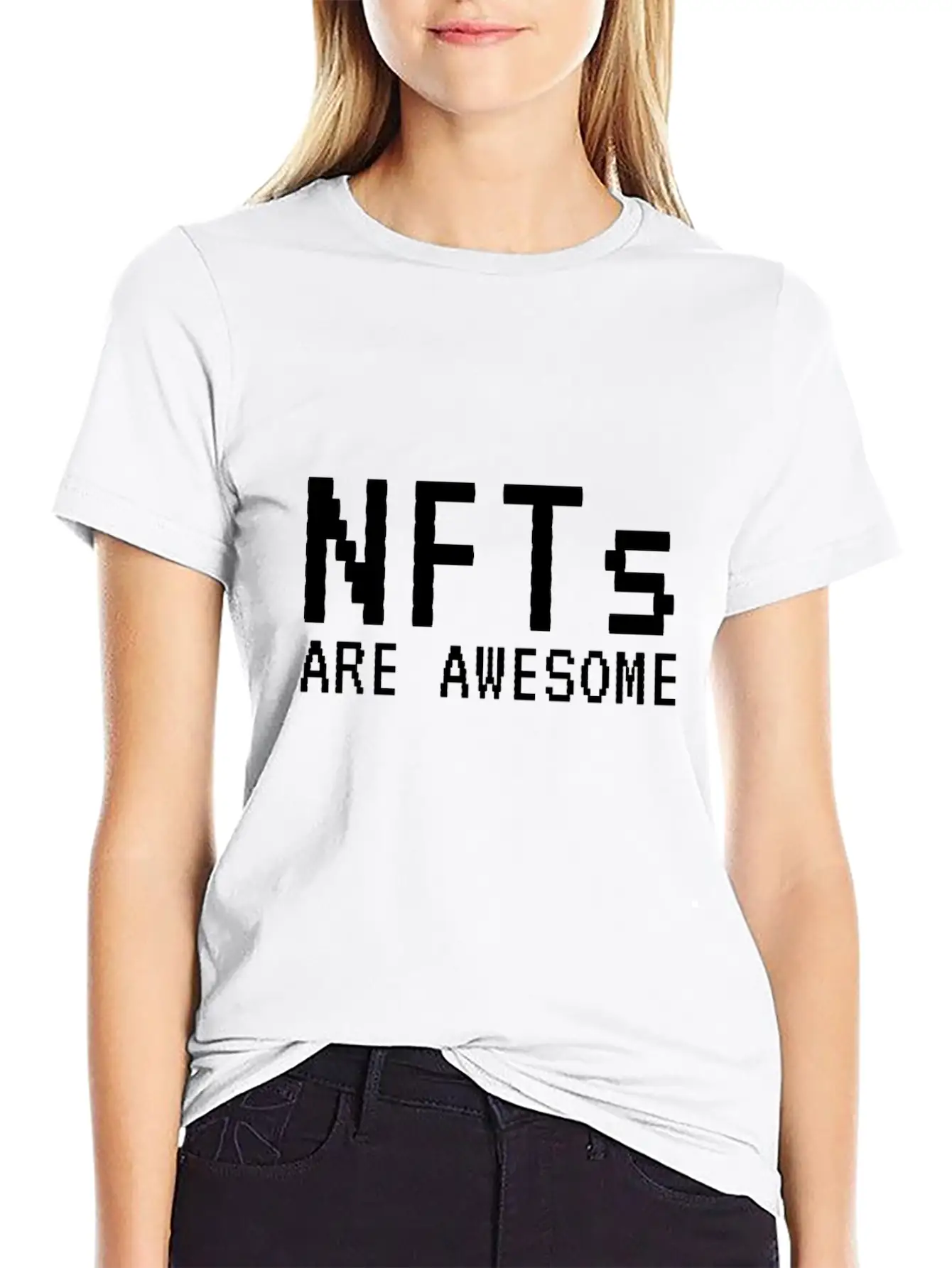 NFTs Are Awesome Non-Fungible Token Unisex Short Sleeve Soft Cotton T-Shirt – Casual Everyday Wear