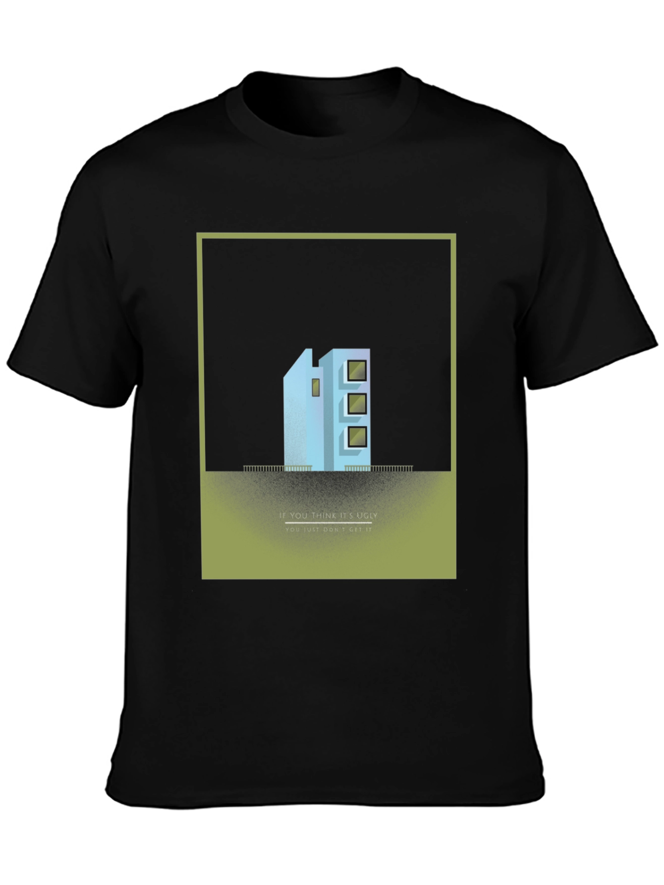 Unique Building Design T-Shirt - Modern Art Tee