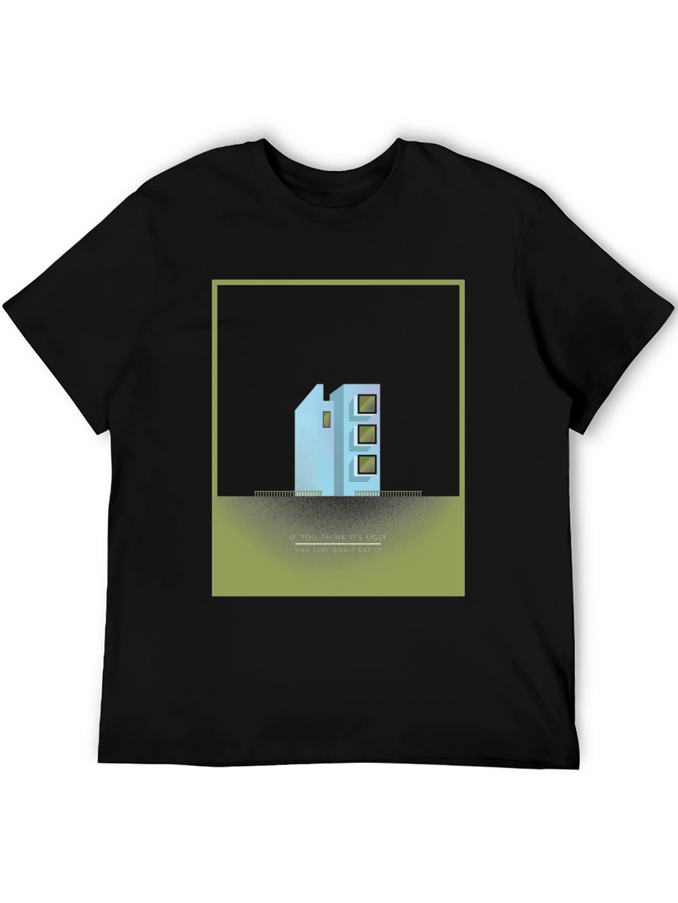 Unique Building Design T-Shirt - Modern Art Tee