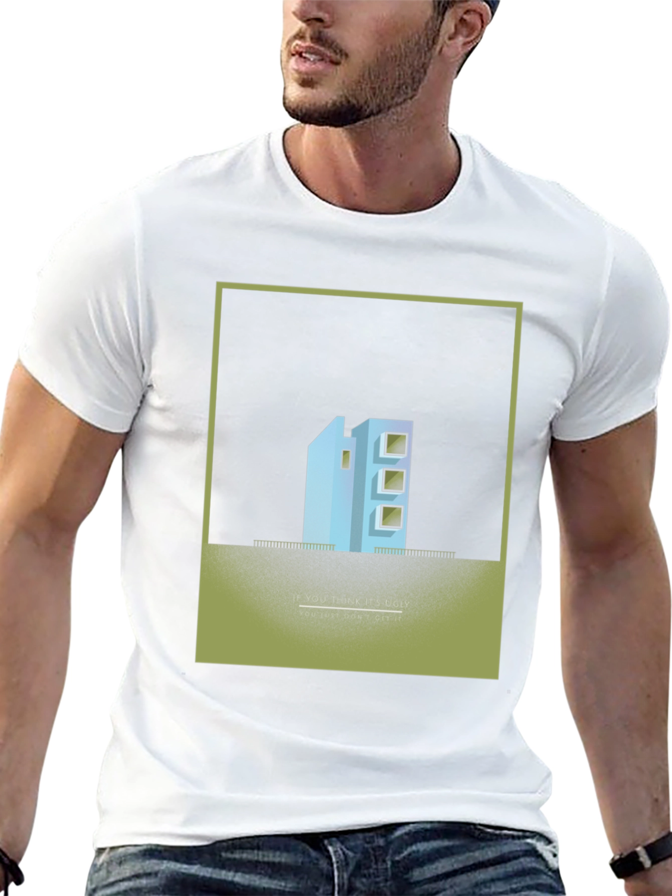 Unique Building Design T-Shirt - Modern Art Tee