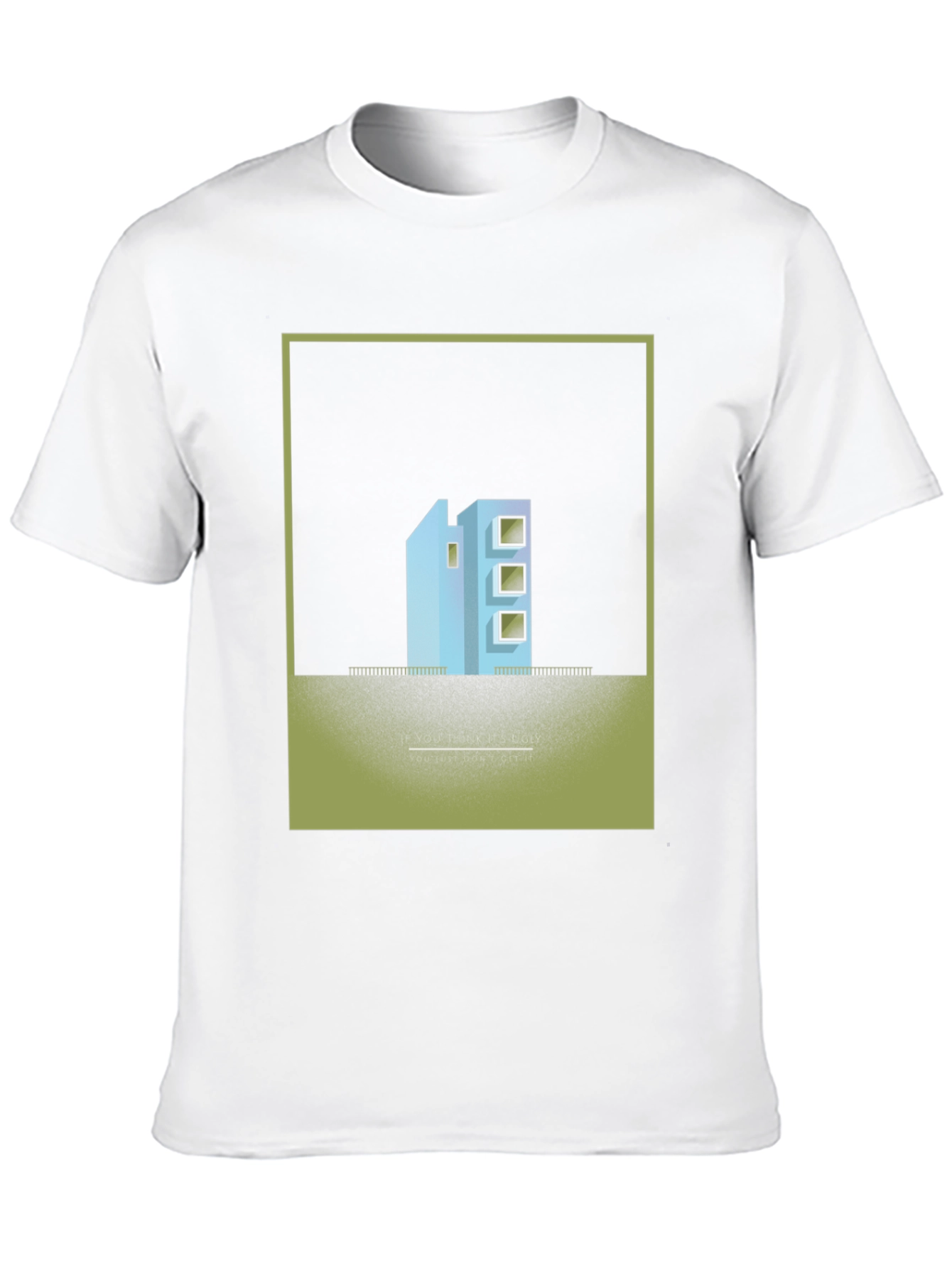 Unique Building Design T-Shirt - Modern Art Tee