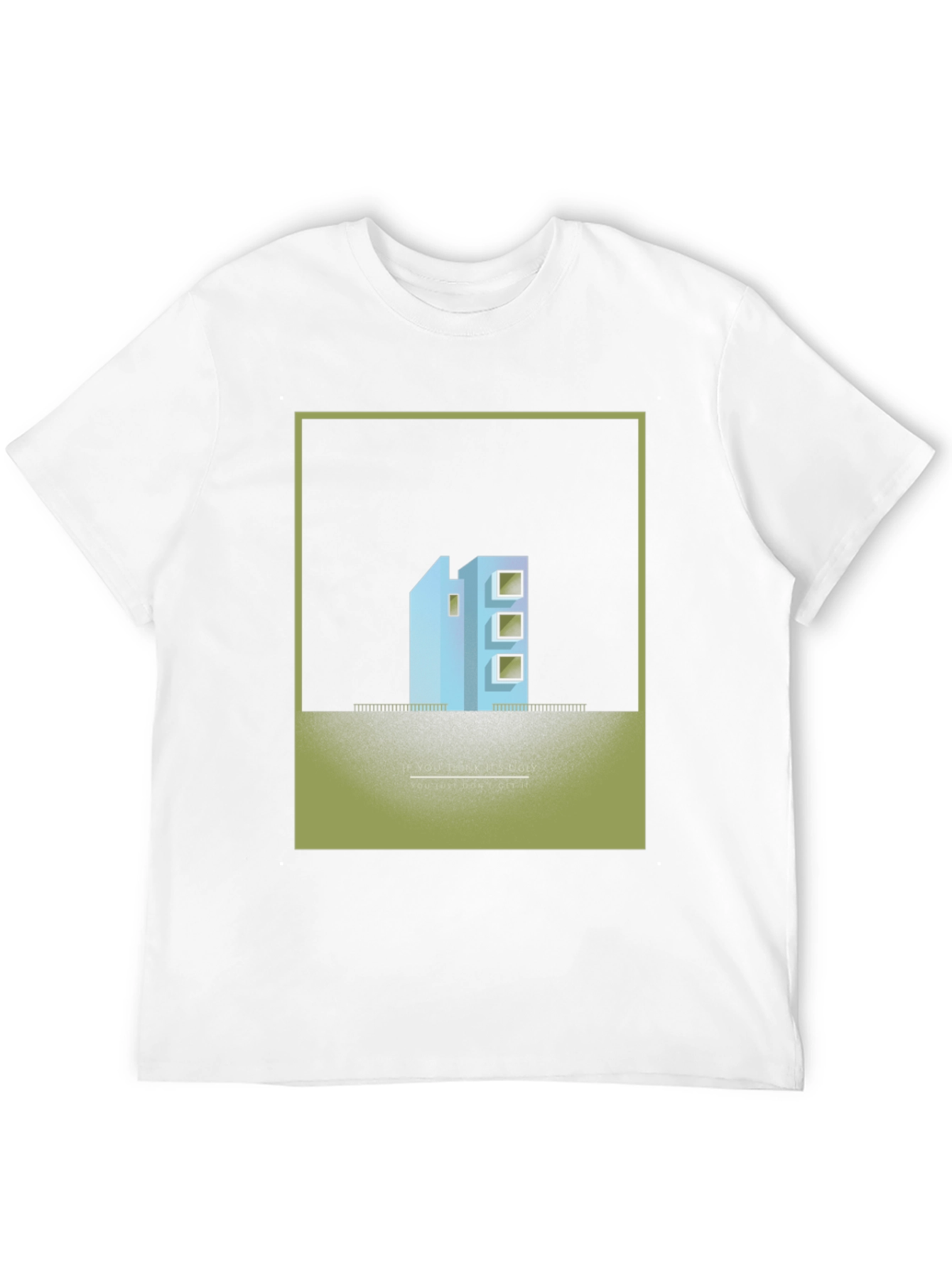 Unique Building Design T-Shirt - Modern Art Tee