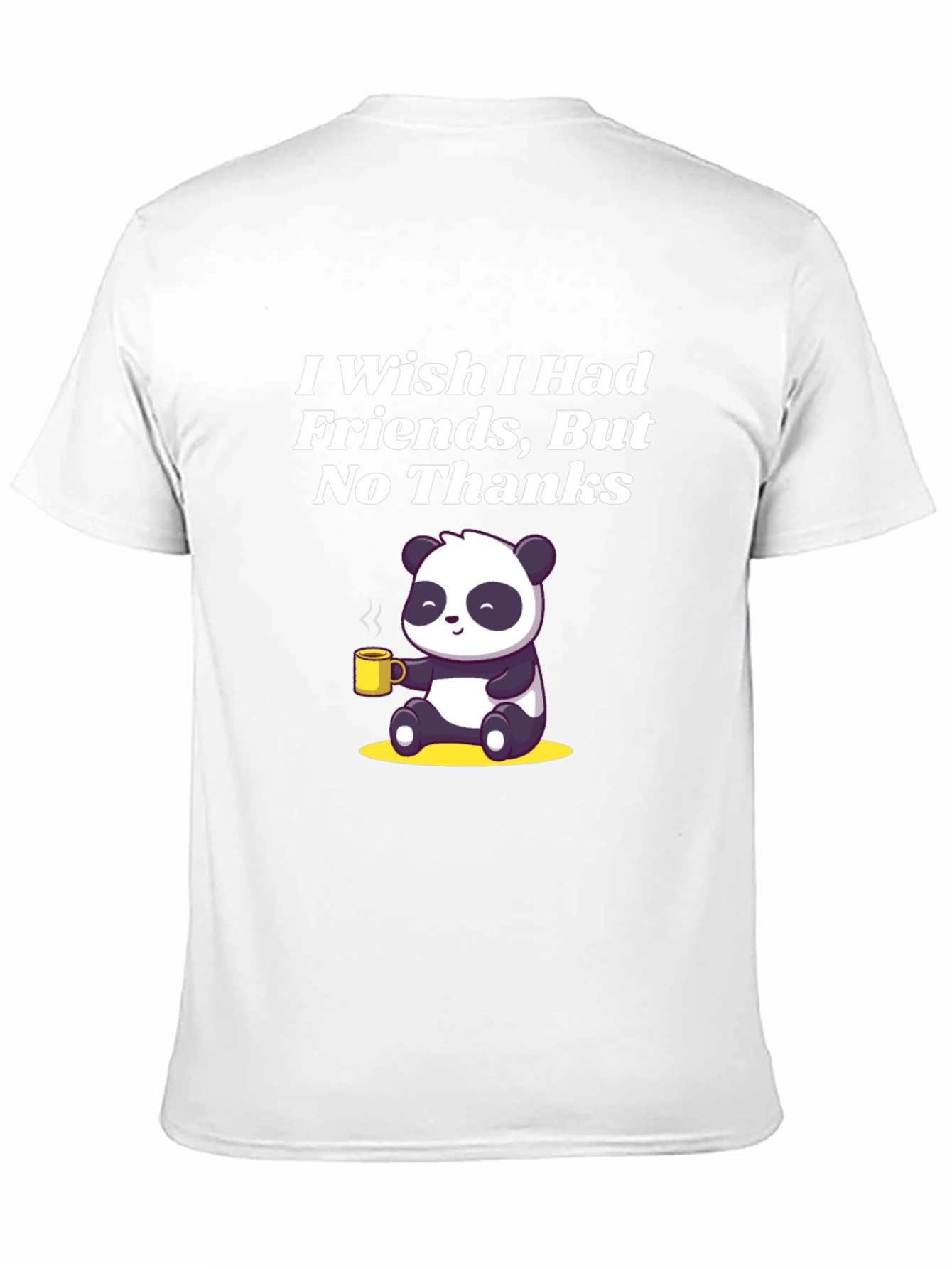 I Wish I Had Friends Panda T-Shirt