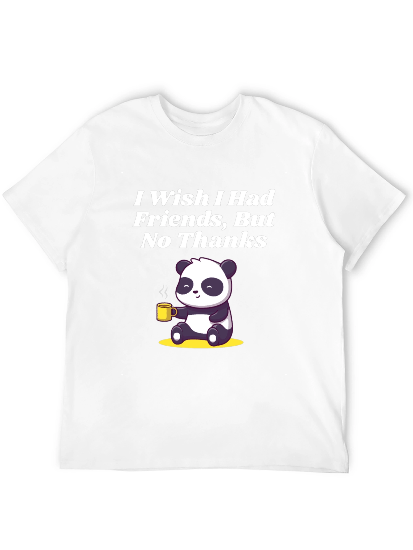 I Wish I Had Friends Panda T-Shirt