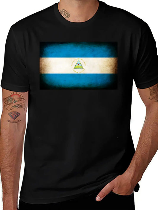 Nicaragua Flag Stylish Everyday T-Shirt – Unisex Basic Cotton Tee
