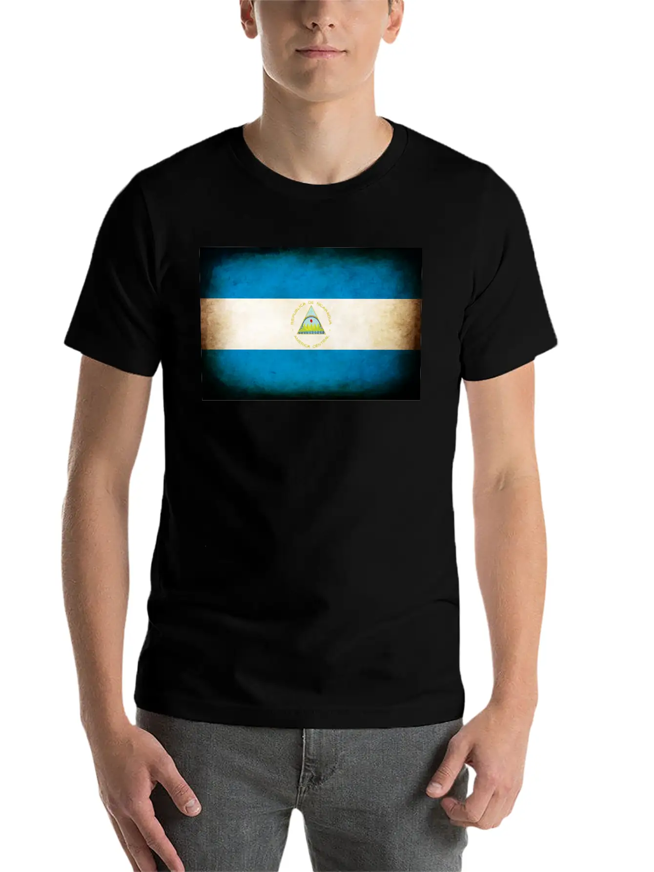 Nicaragua Flag Stylish Everyday T-Shirt – Unisex Basic Cotton Tee