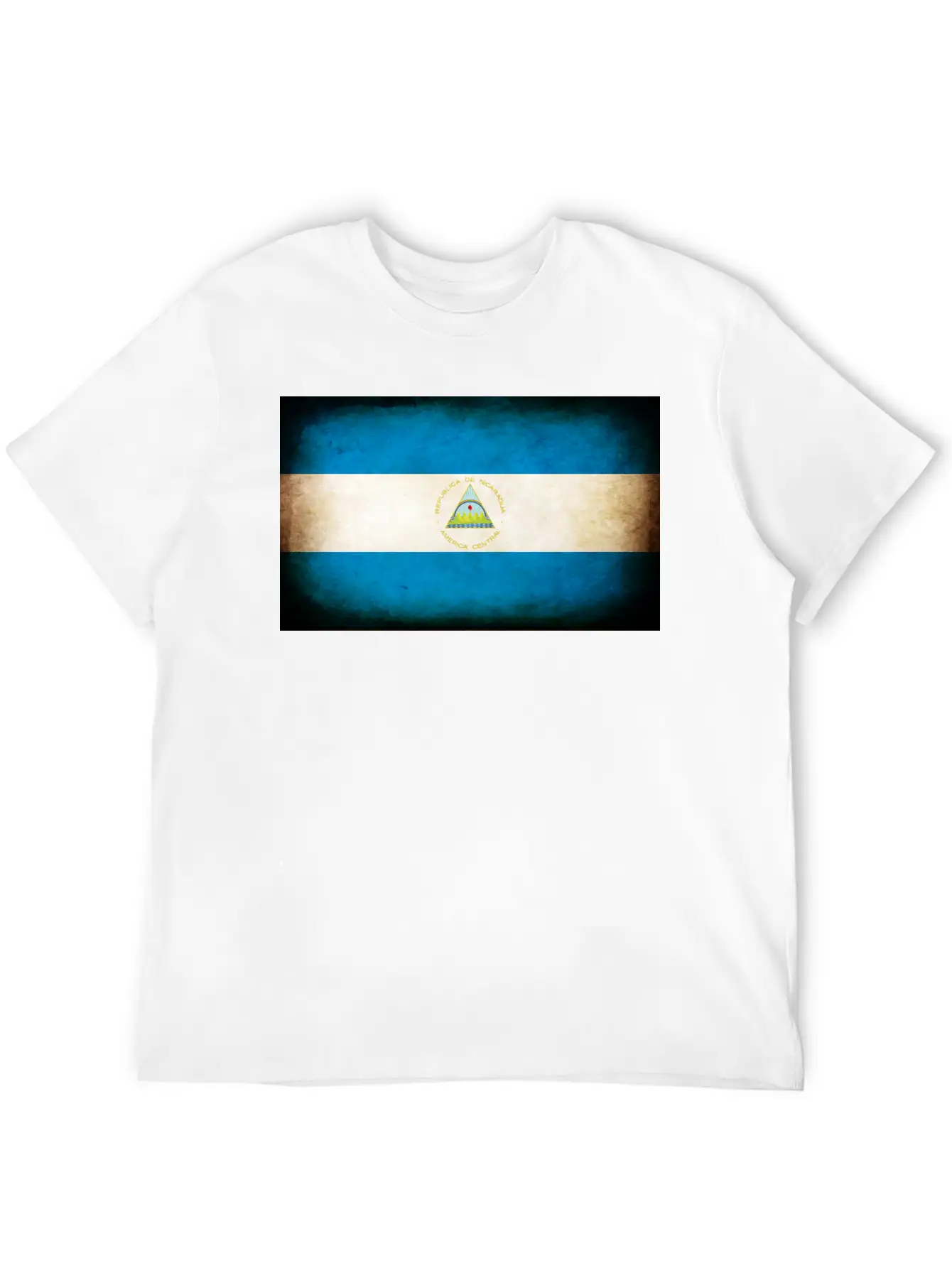 Nicaragua Flag Stylish Everyday T-Shirt – Unisex Basic Cotton Tee