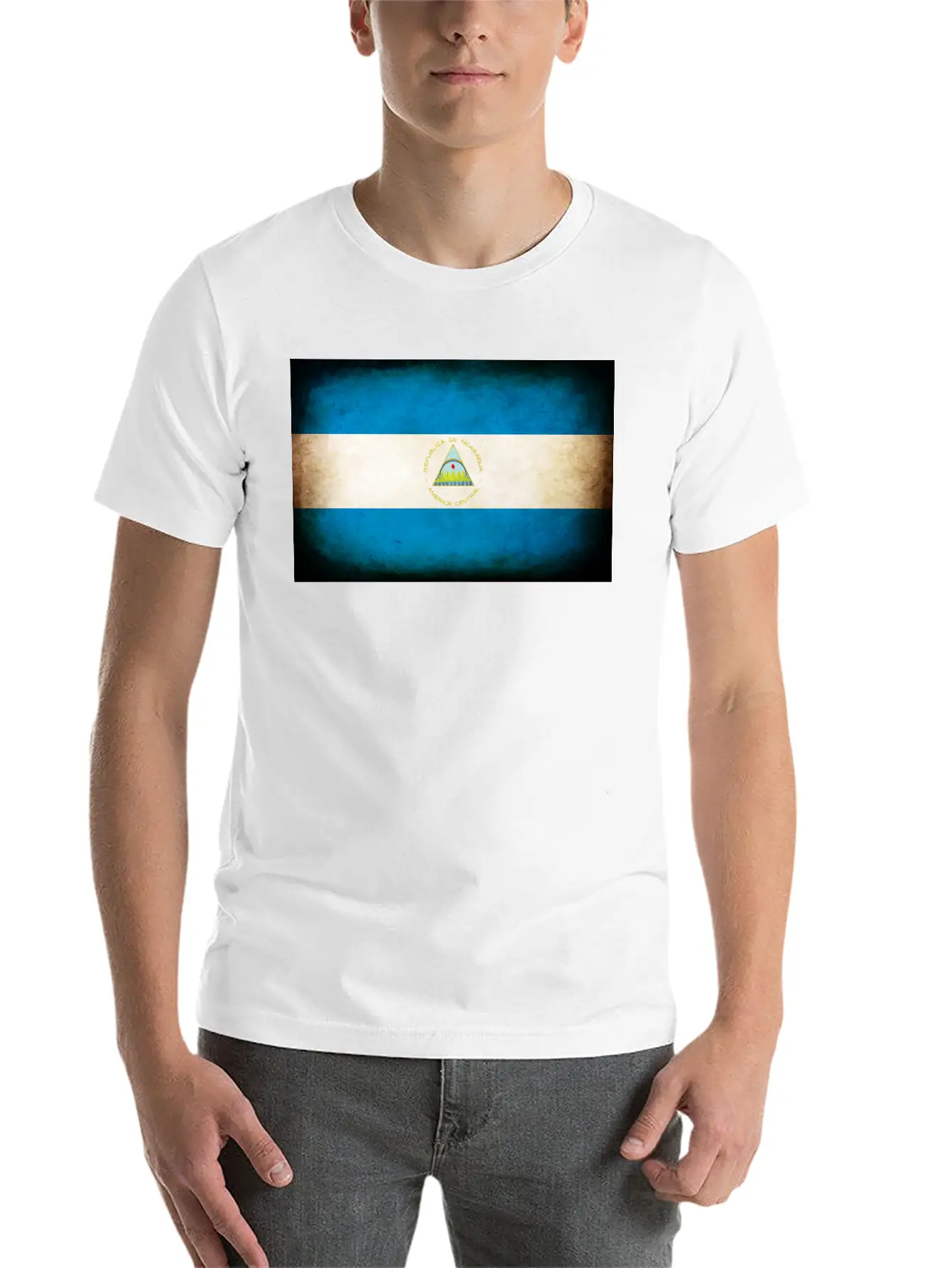 Nicaragua Flag Stylish Everyday T-Shirt – Unisex Basic Cotton Tee