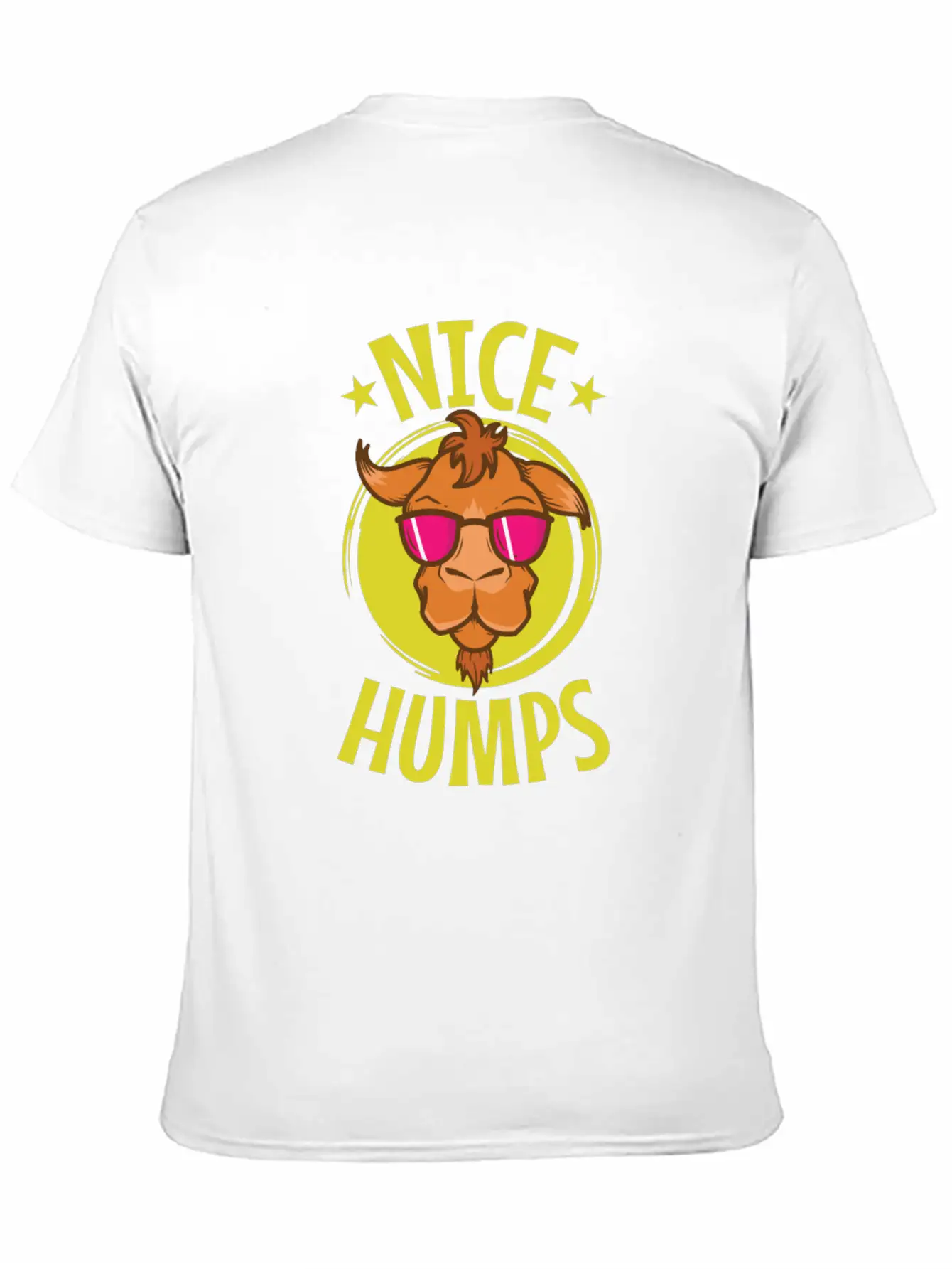 Nice Humps Cool Camel Dromedary Unisex Short Sleeve Soft Cotton T-Shirt – Casual Everyday Wear